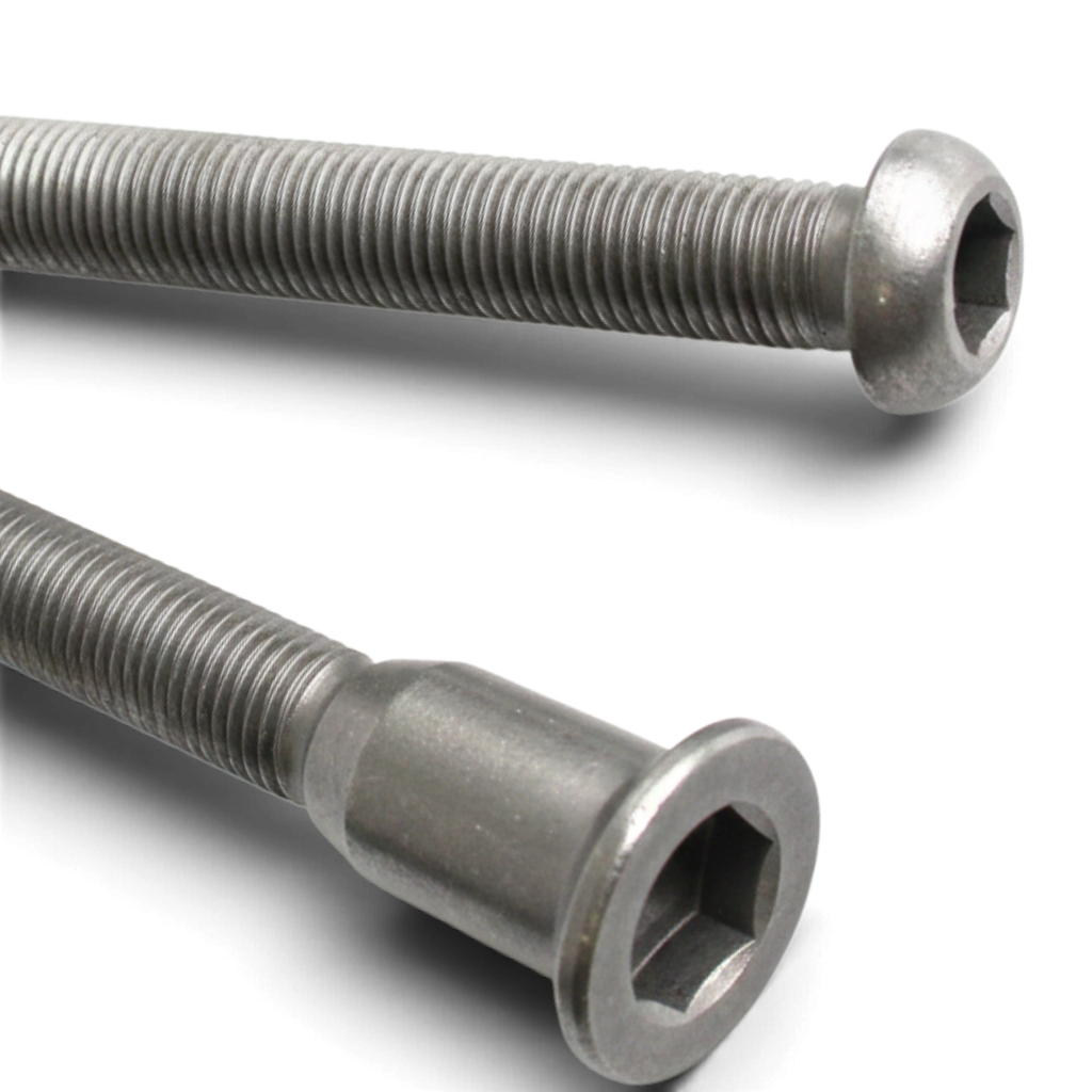 UK Gym Pits stainless steel bolt and nut set with flush mount hex head for GRP handrail systems