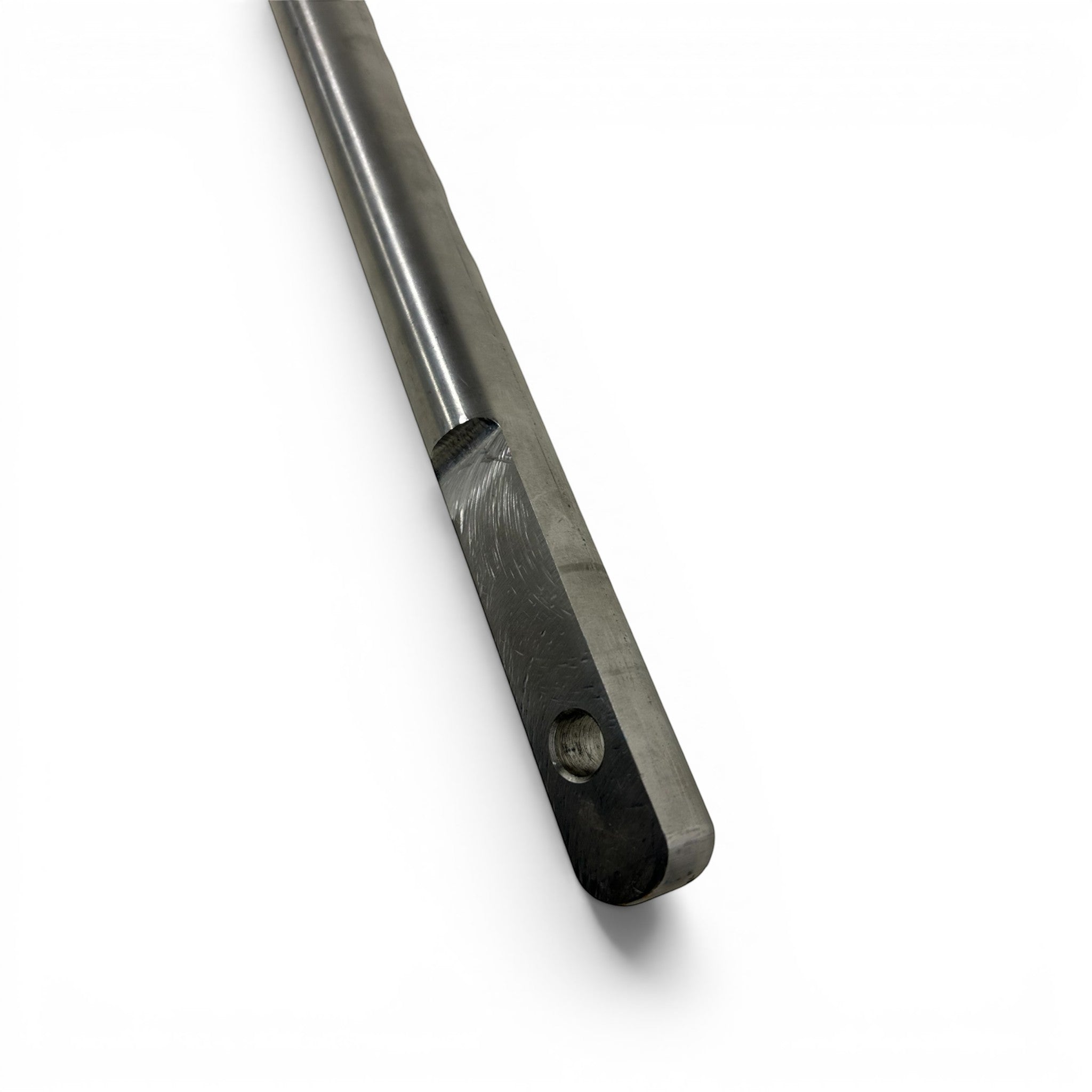 UK Gym Pits stainless steel gymnastics high bar replacement handrail with mounting hole detail