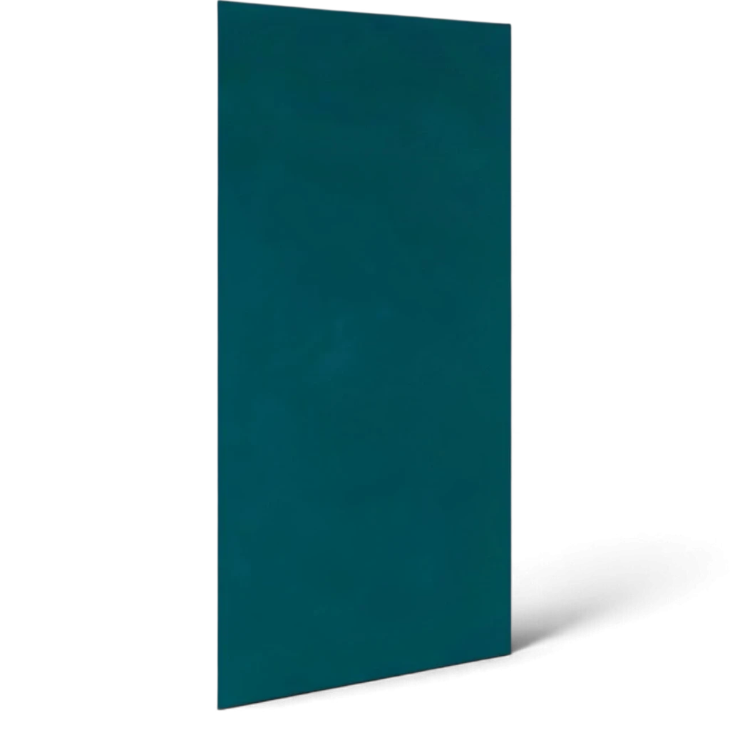 UK Gym Pits teal rectangular safety wall pad with heavy-duty PVC finish for gymnastics and sports facility safety