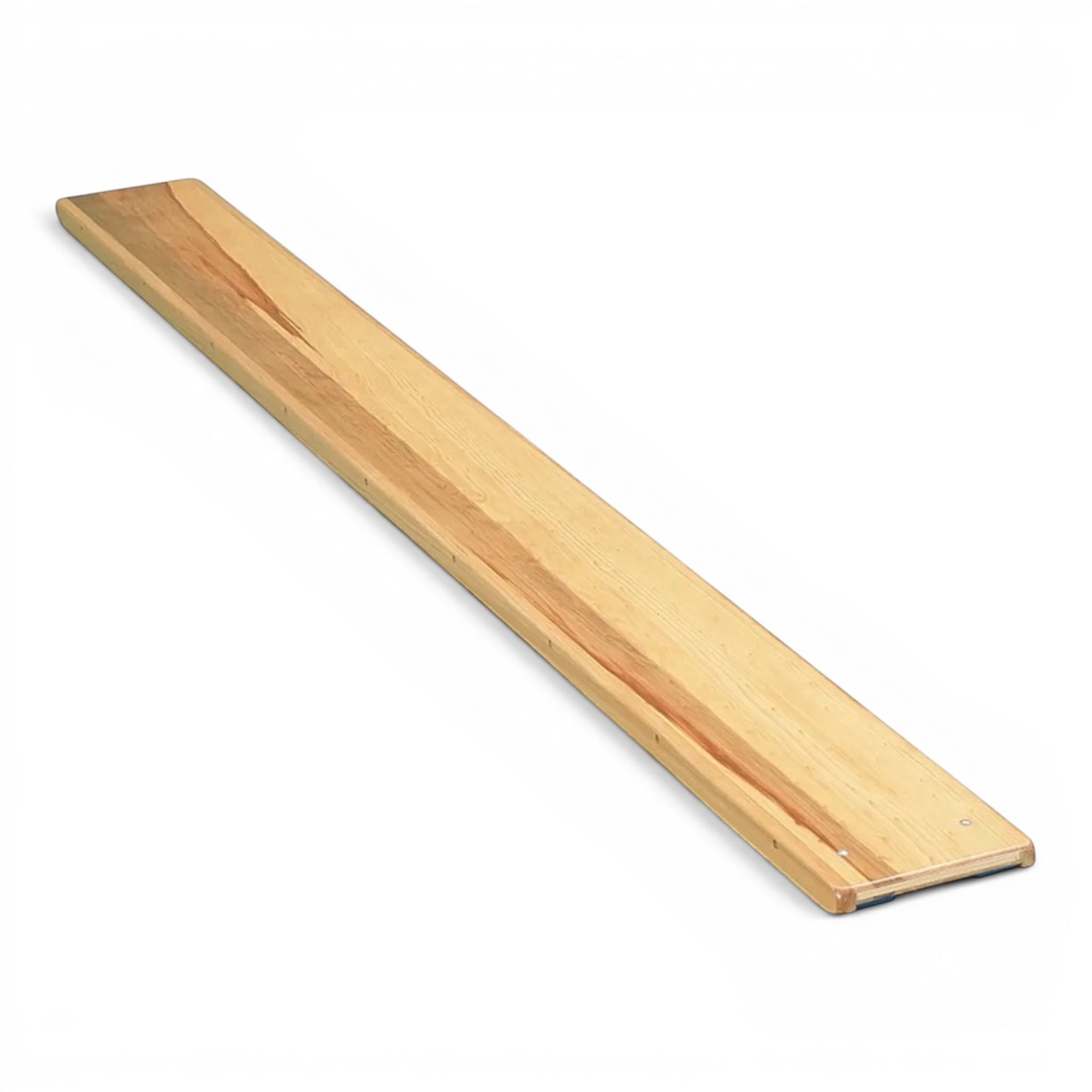 UK Gym Pits natural timber agility linking plank for primary school gymnastics equipment with anti-slip rubber feet.