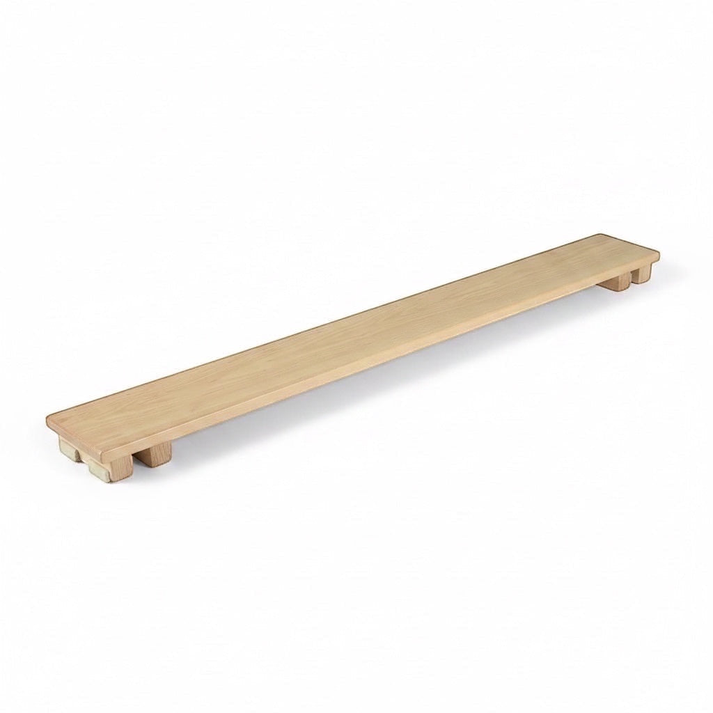 UK Gym Pits natural timber agility linking plank with block ends for school gymnastics and balance training