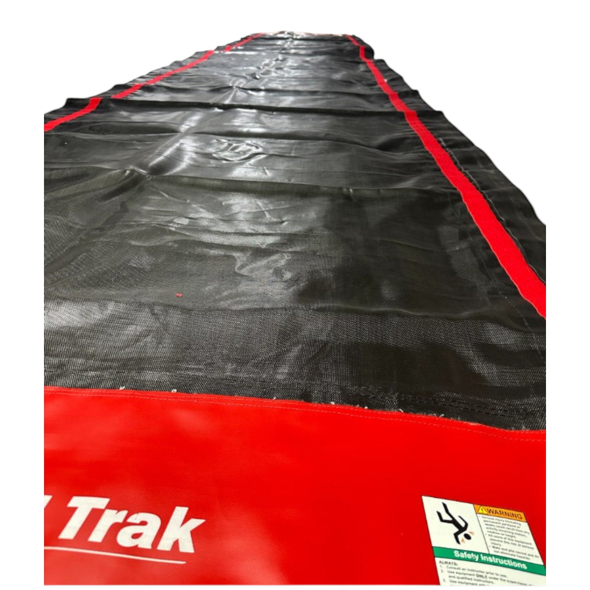 UK Gym Pits 9-metre black and red replacement bed for Tumbl Trak gymnastics equipment