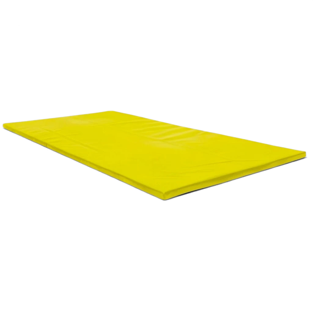 UK Gym Pits yellow heavy duty chipfoam fitness mat with anti-slip base for gymnastics and martial arts training