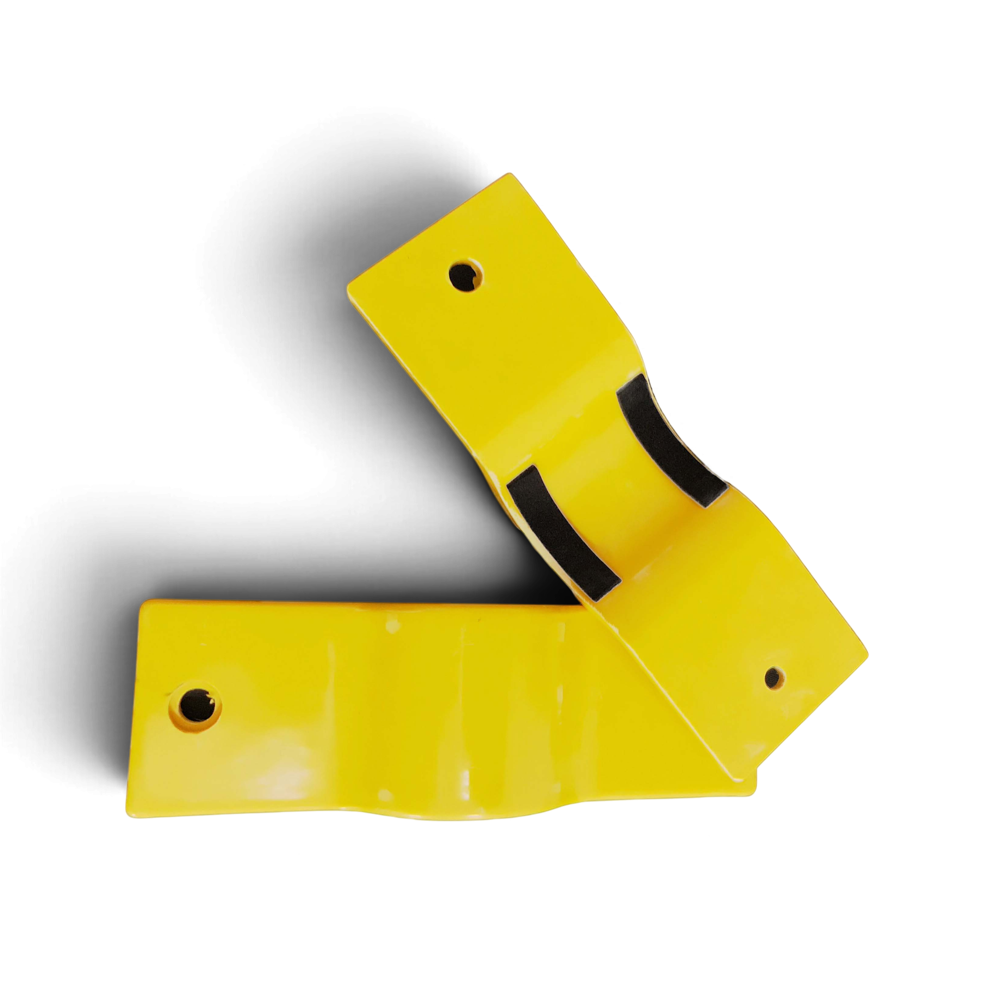 UK Gym Pits yellow mesh safety panel double connector fitting for upright posts