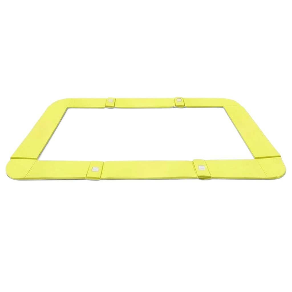 UK Gym Pits yellow PVC trampoline frame pads for 77 and 77a models with velcro straps
