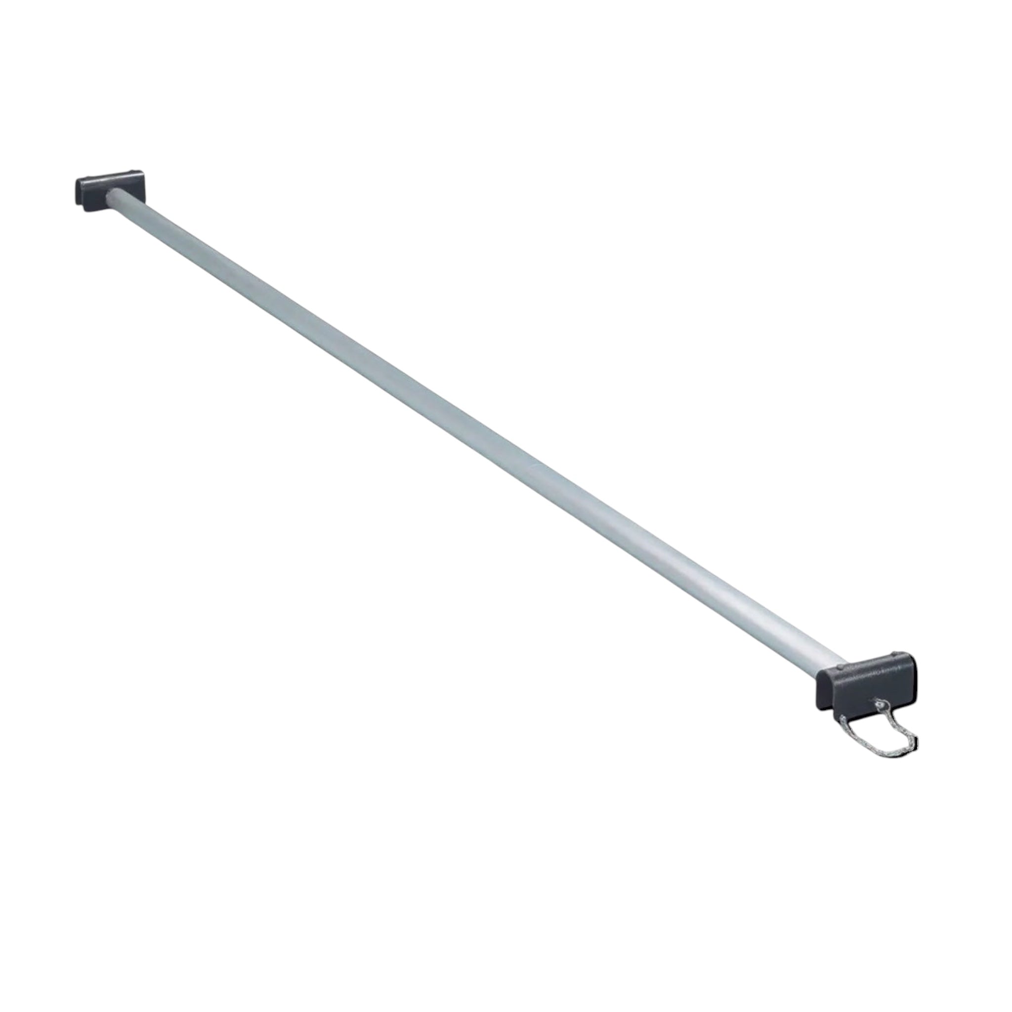 UK Gym Pits silver aluminium agility linking pole with powder coated hooks and safety clips for gym equipment