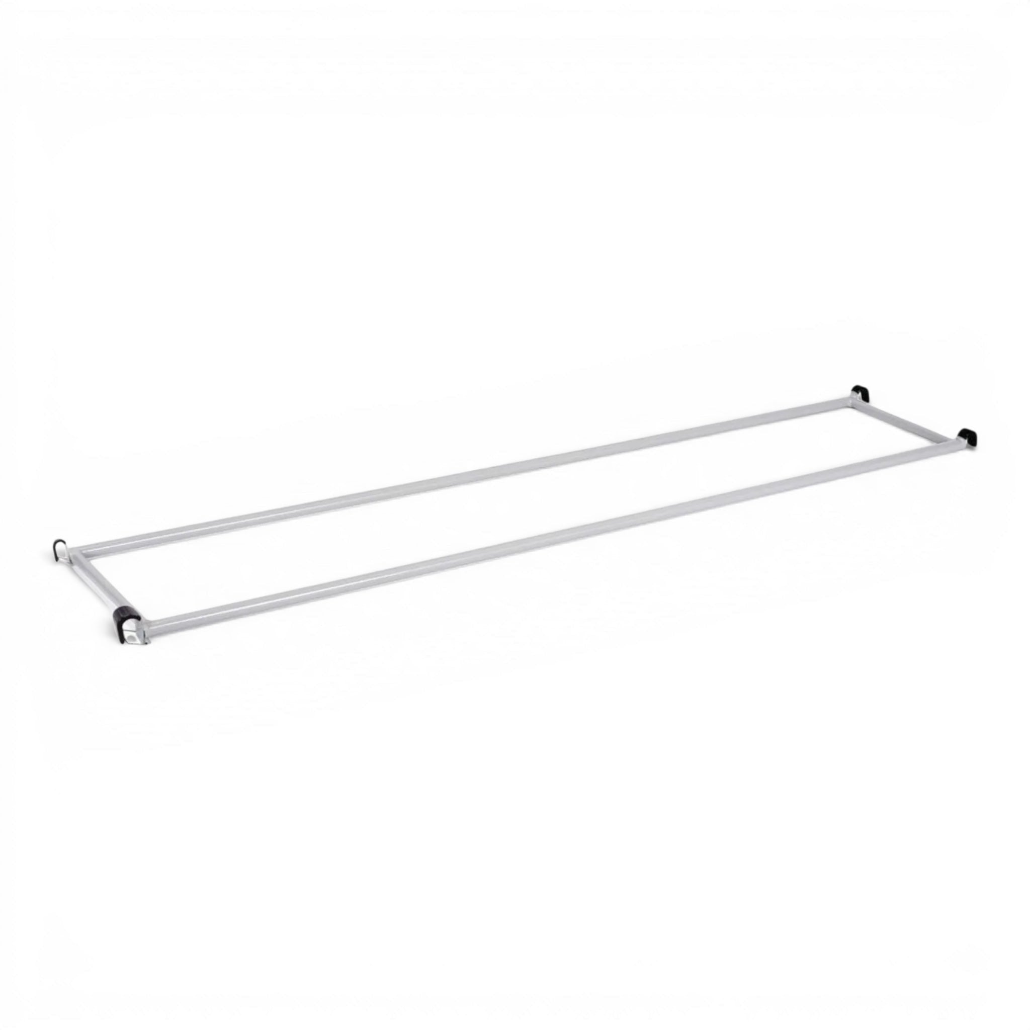 UK Gym Pits silver aluminium agility linking parallel bars with safety hooks for gym equipment attachment