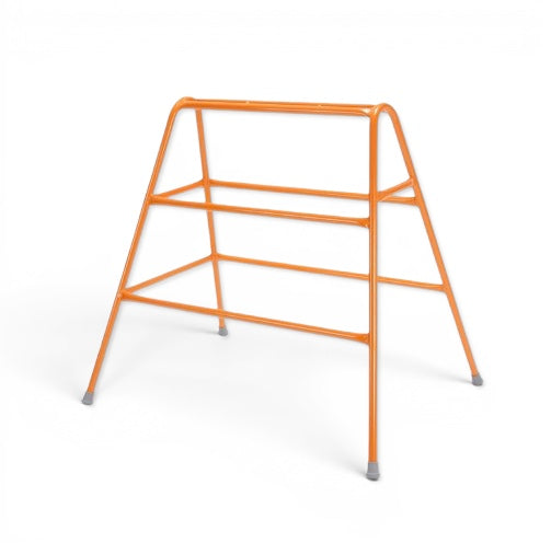 UK Gym Pits amber powder coated tubular steel agility trestle with anti-slip feet for children's gymnastics equipment
