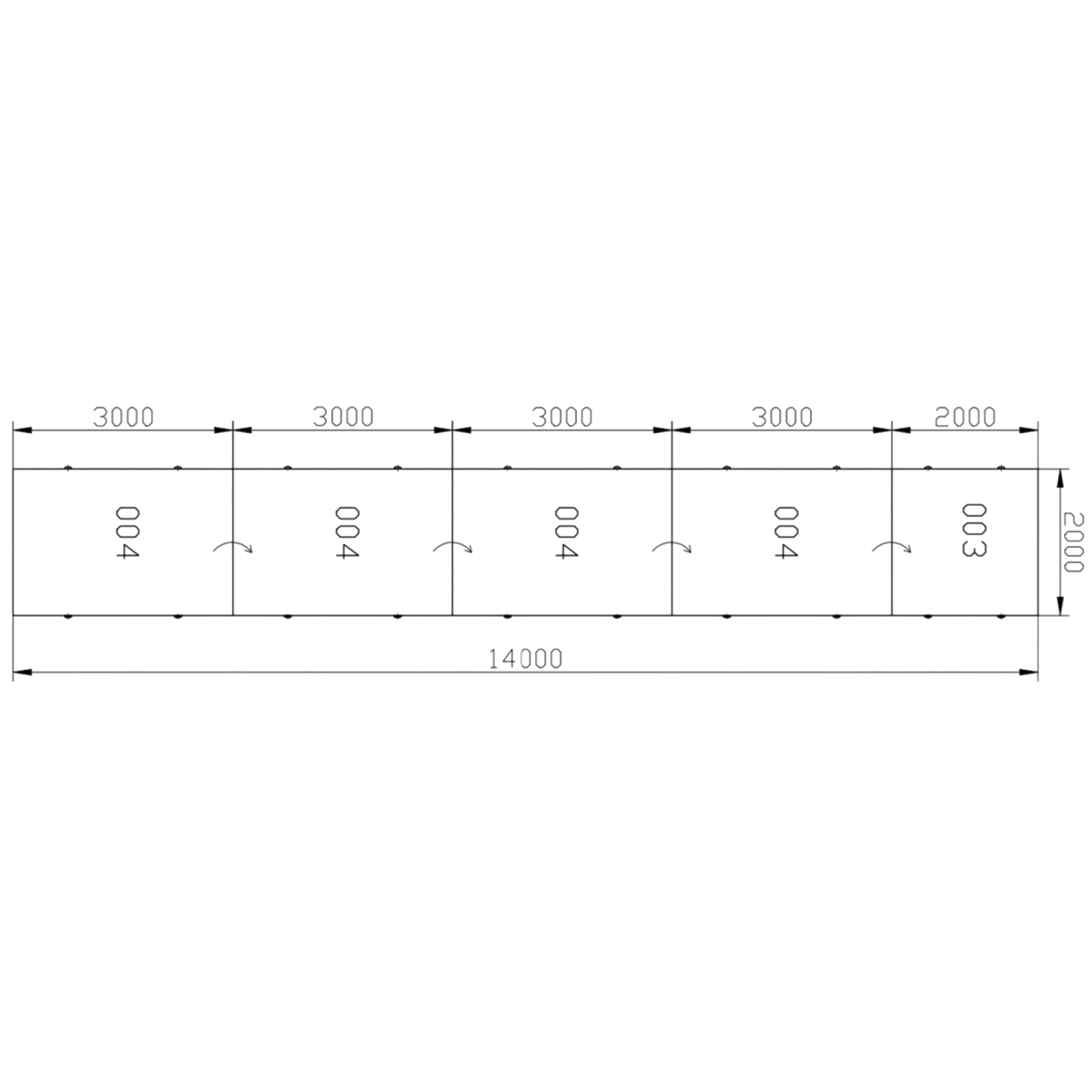 UK Gym Pits technical diagram showing the layout and dimensions of FIG approved asymmetric bars landing mats.