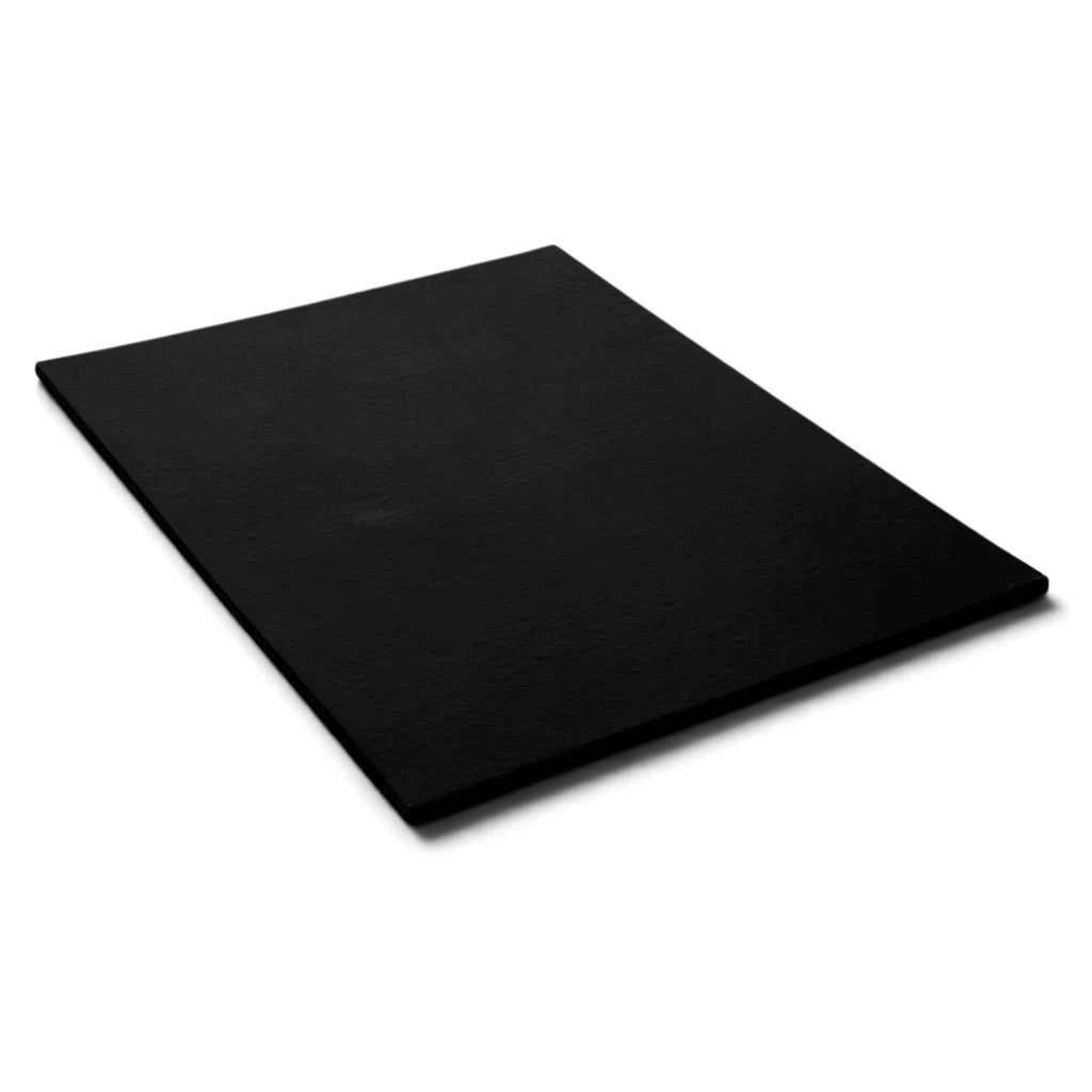 UK Gym Pits black medium-weight chipfoam stretch mat with a durable PVC surface and anti-slip base for floor exercise.