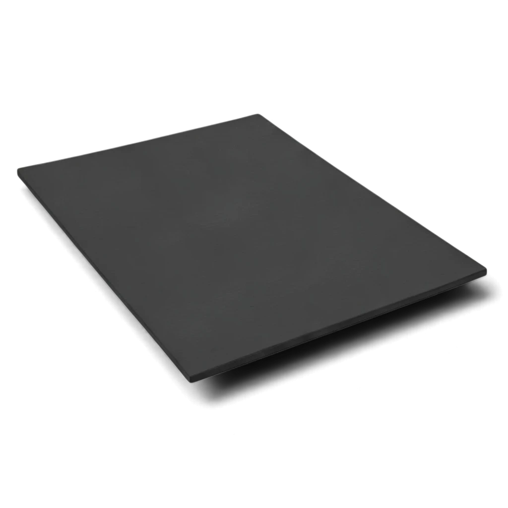UK Gym Pits medium-weight black chipfoam stretch mat with a durable PVC cover and anti-slip base for floor exercises.