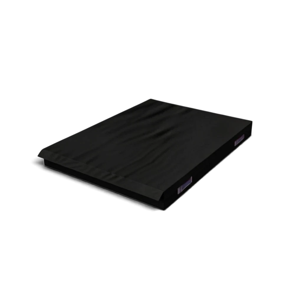 UK Gym Pits black connecting safety mat with heavy duty handles and shock absorbing foam for gymnastics and sports