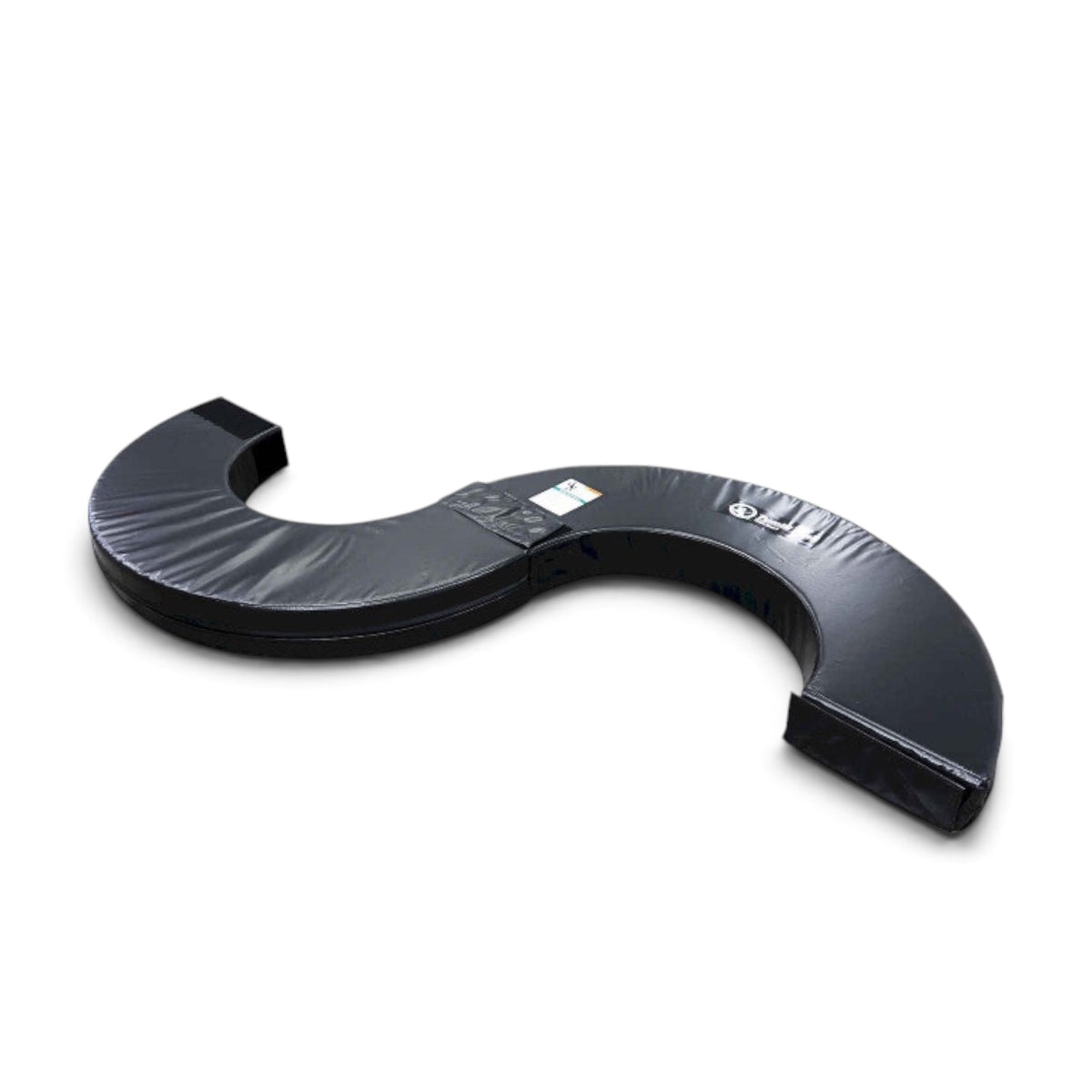 UK Gym Pits black foam orbiter ring segment for gymnastics training with durable vinyl coating