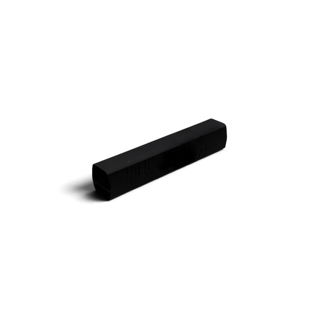 UK Gym Pits black folding floor beam made of high density PE foam with a durable PVC cover for gymnastics training.