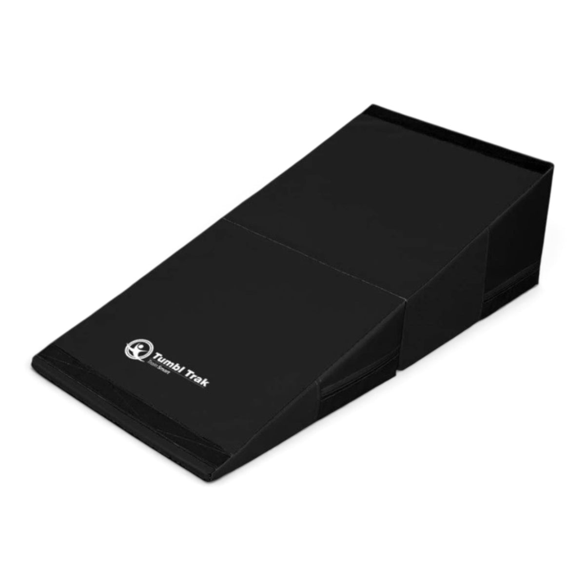UK Gym Pits black folding incline gymnastics wedge mat for tumbling and skill training