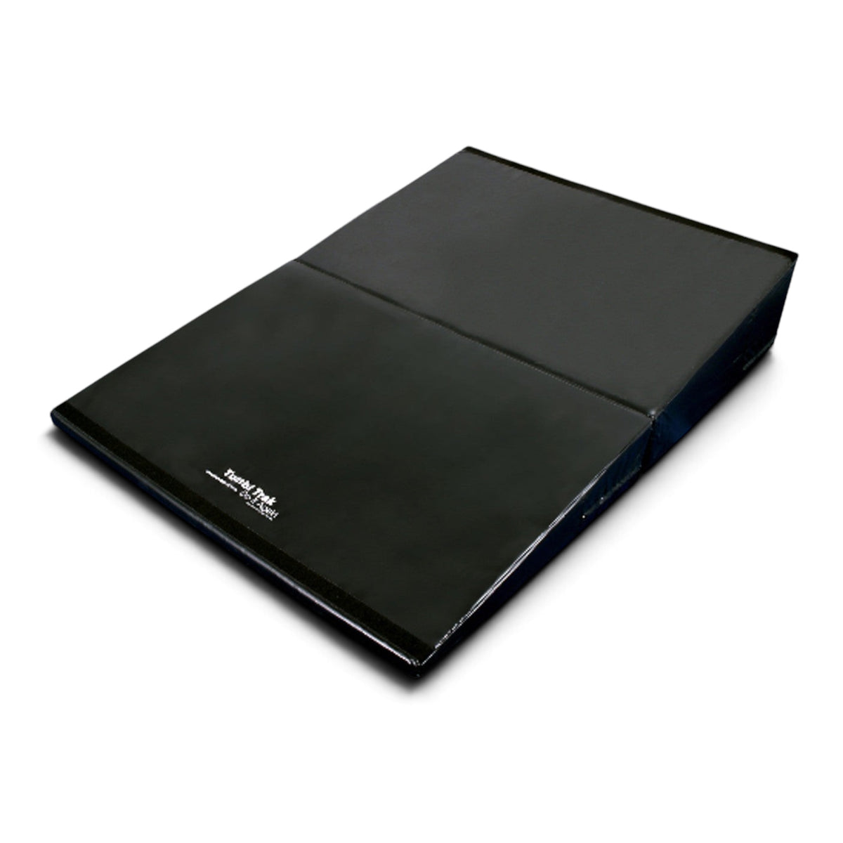 UK Gym Pits black folding incline gymnastics wedge mat for tumbling and skill training