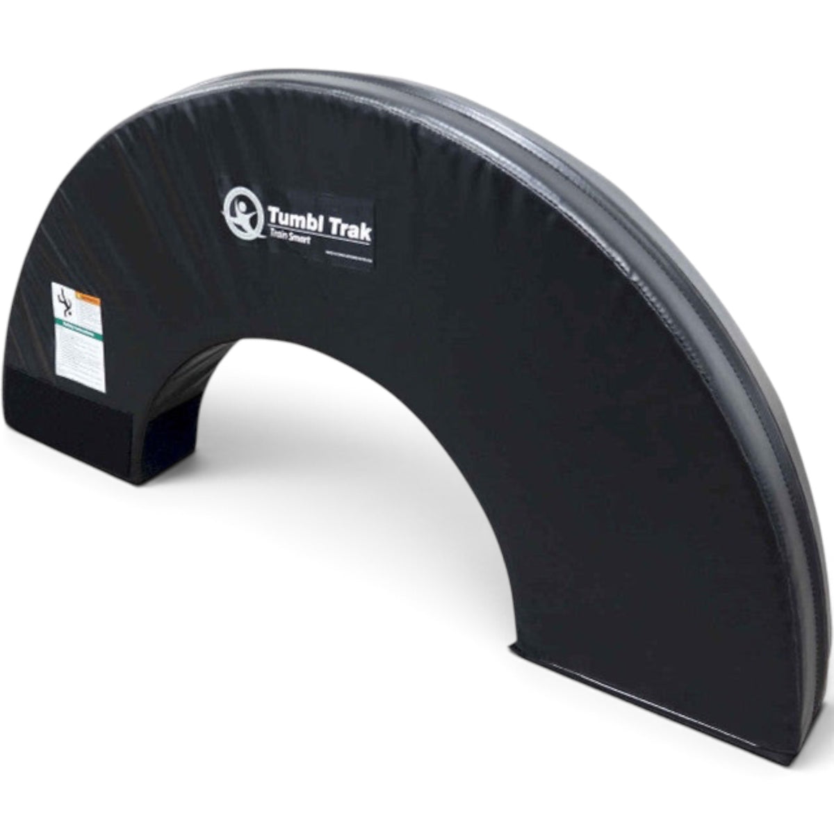 UK Gym Pits black foam orbiter ring half for gymnastics training made with durable 18oz vinyl