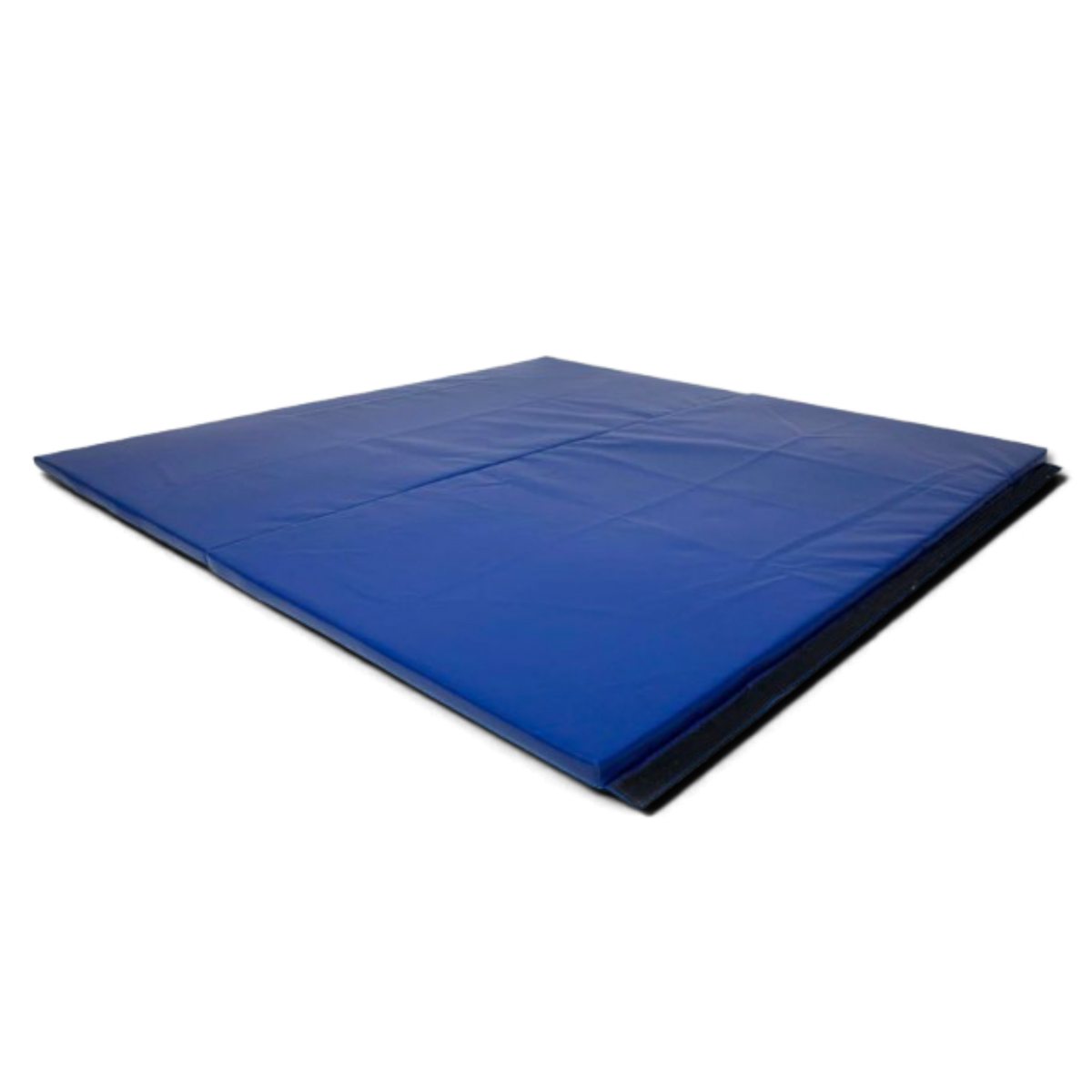 UK Gym Pits blue heavy duty PVC fitness mat with heat-welded corners and anti-slip base for gym and martial arts use.