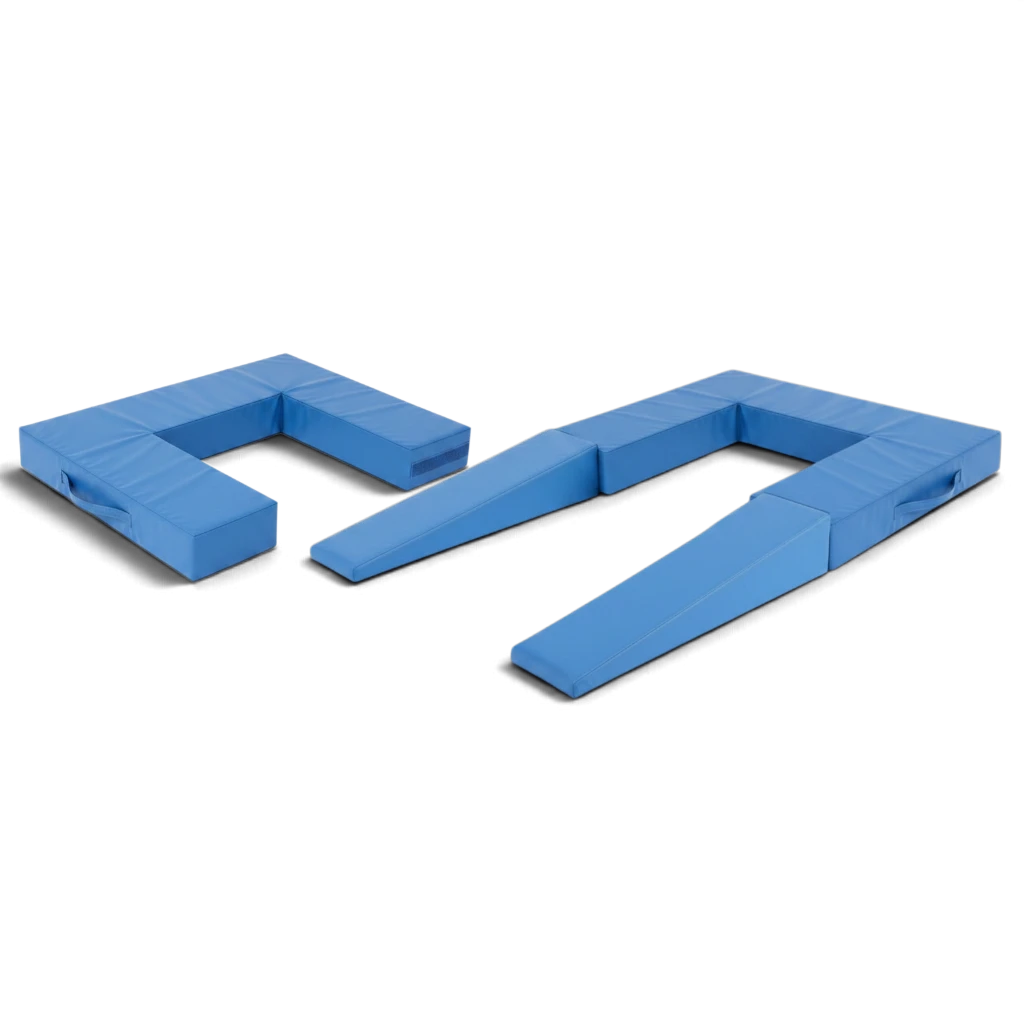 UK Gym Pits blue foam springboard surrounds in half and full length configurations with Velcro attachments