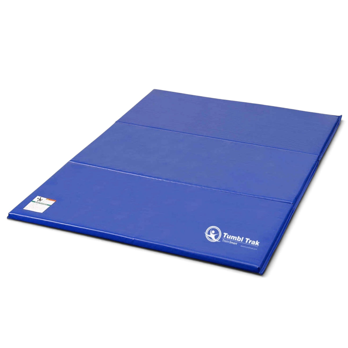 UK Gym Pits blue foldable panel tumbling mat made of durable vinyl for gymnastics and exercise