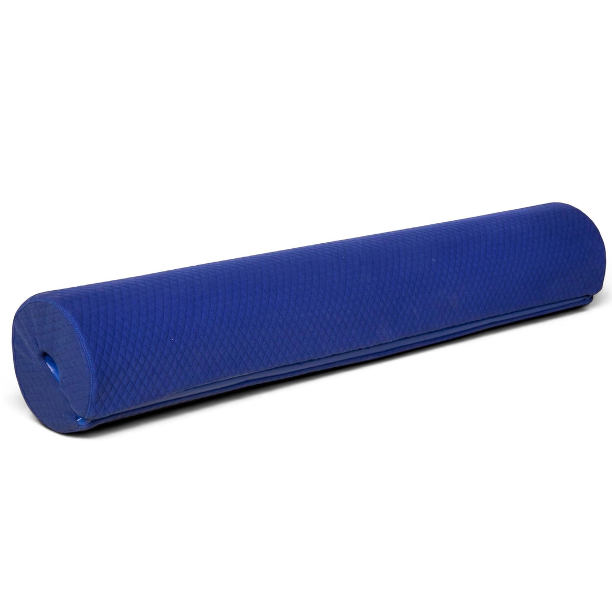 UK Gym Pits blue gymnastics bar safety pad with quilted fabric cover for shock absorption on training bars