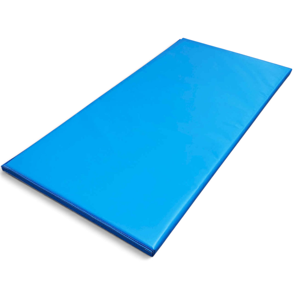 UK Gym Pits modular blue vinyl gymnastics tumbling mat panel for training and skill development