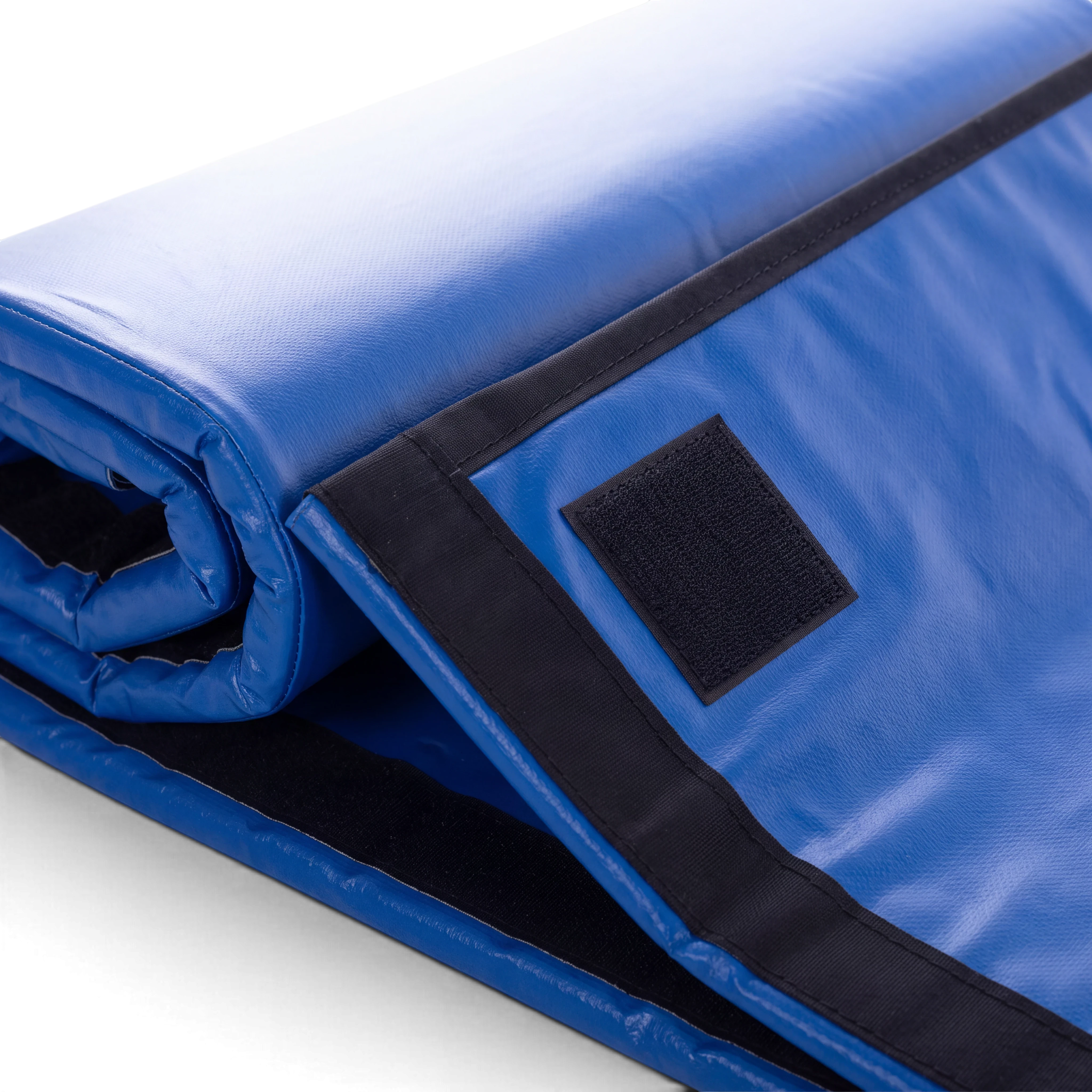 UK Gym Pits blue Magic Carpet roll with Velcro strips for soft play gymnastics and motor skills development
