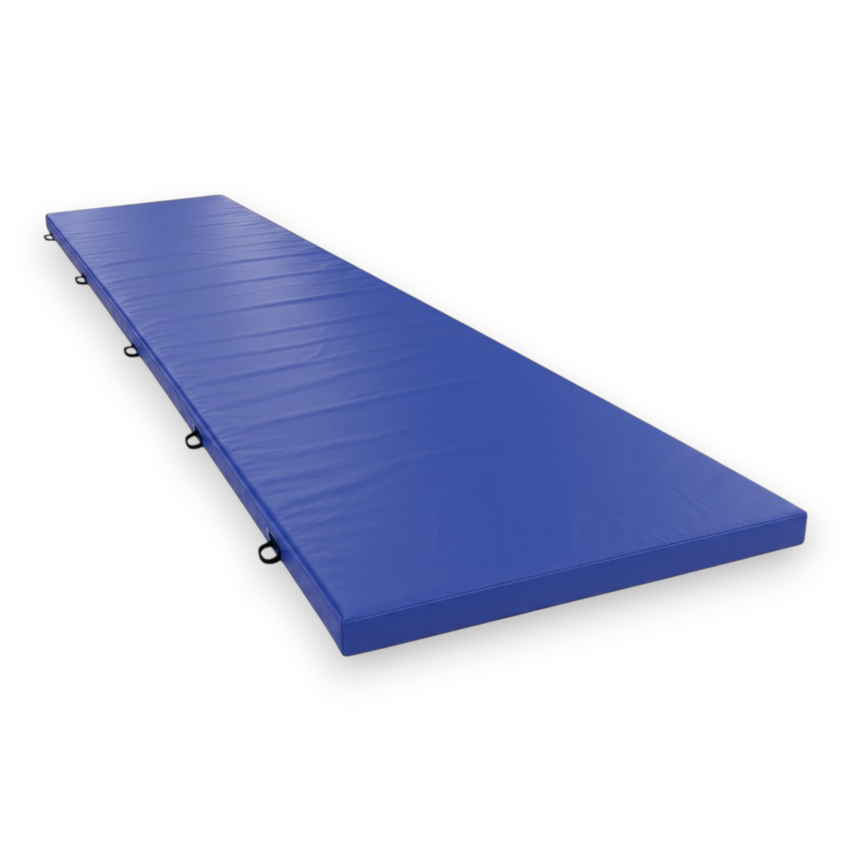 UK Gym Pits blue PVC splat mat for gymnastics and martial arts with heavy duty handles and anti-slip base