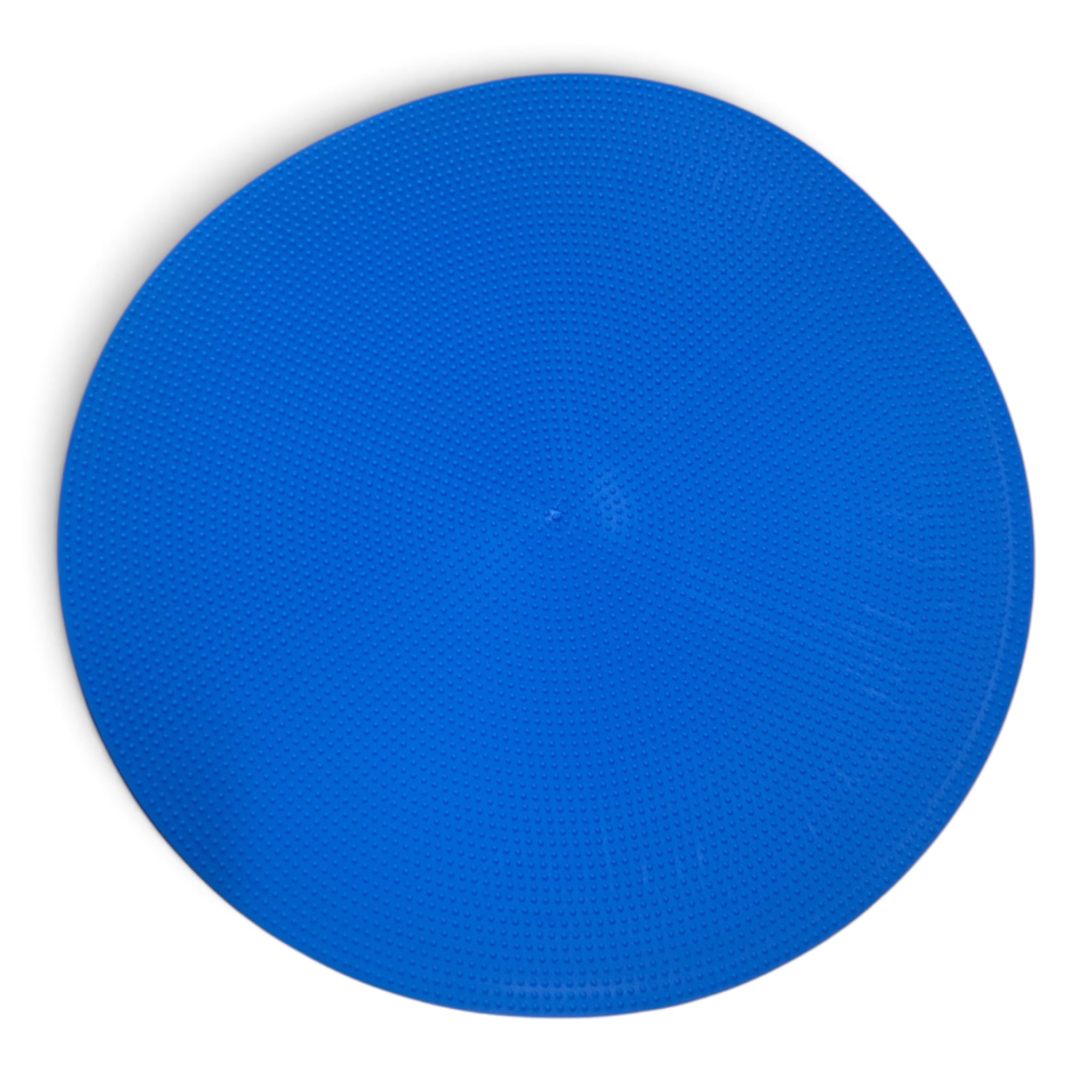 UK Gym Pits blue circular spot placement marker made of non-slip TPR with a dimpled texture for sports and training