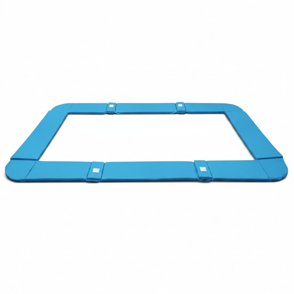 UK Gym Pits blue PVC trampoline frame pads with velcro straps for GM and GMEX models