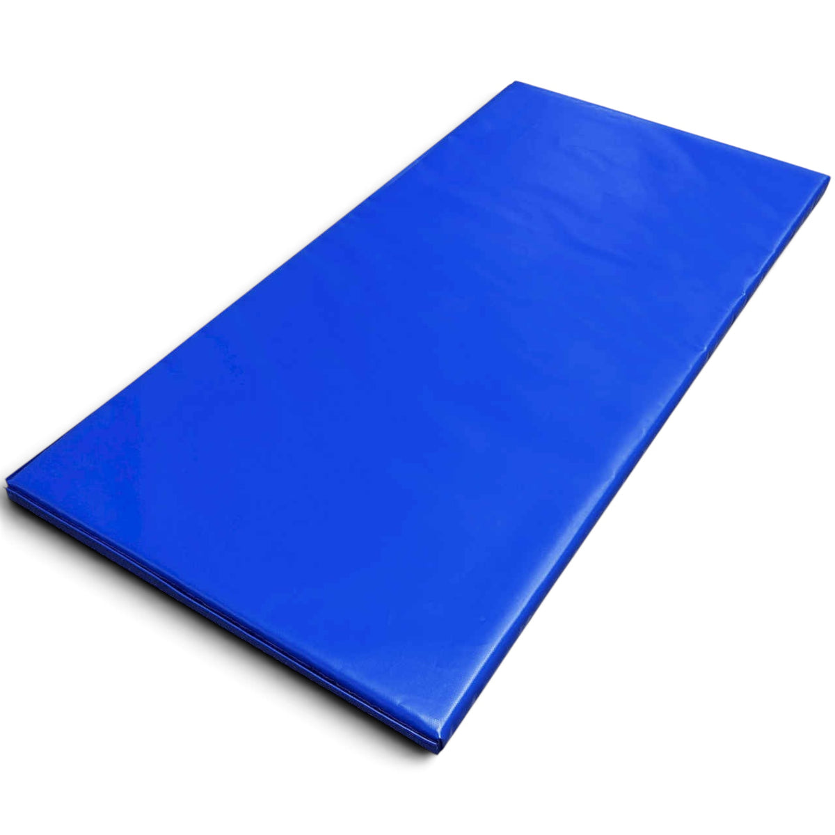 UK Gym Pits blue vinyl modular gymnastics tumbling mat panel with velcro connectors for custom configurations
