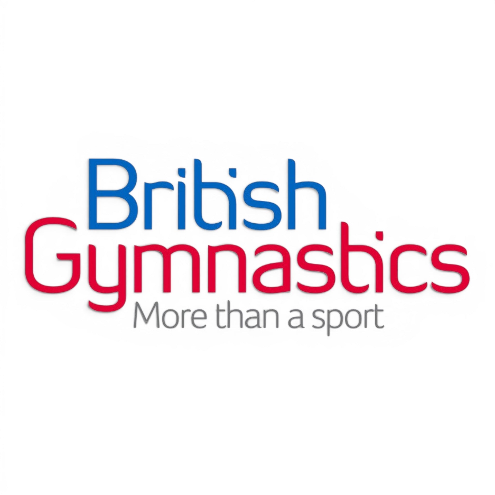 UK Gym Pits British Gymnastics logo featuring blue and red text on a white background