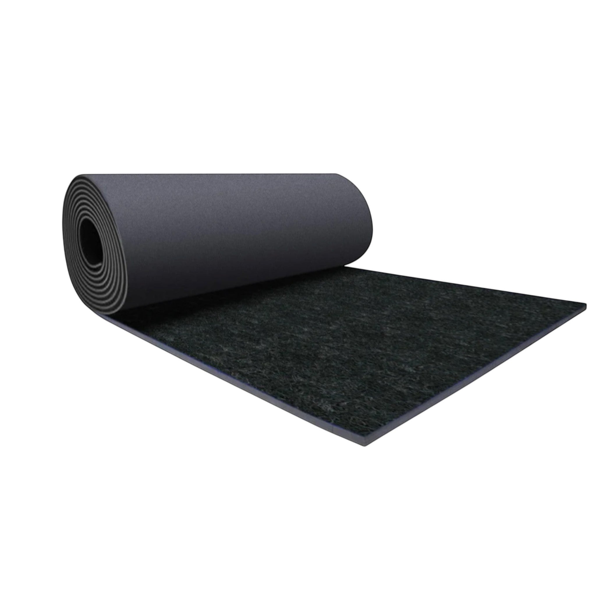 UK Gym Pits non-flexi charcoal carpet mat roll for gymnastics and cheerleading with high-density foam base