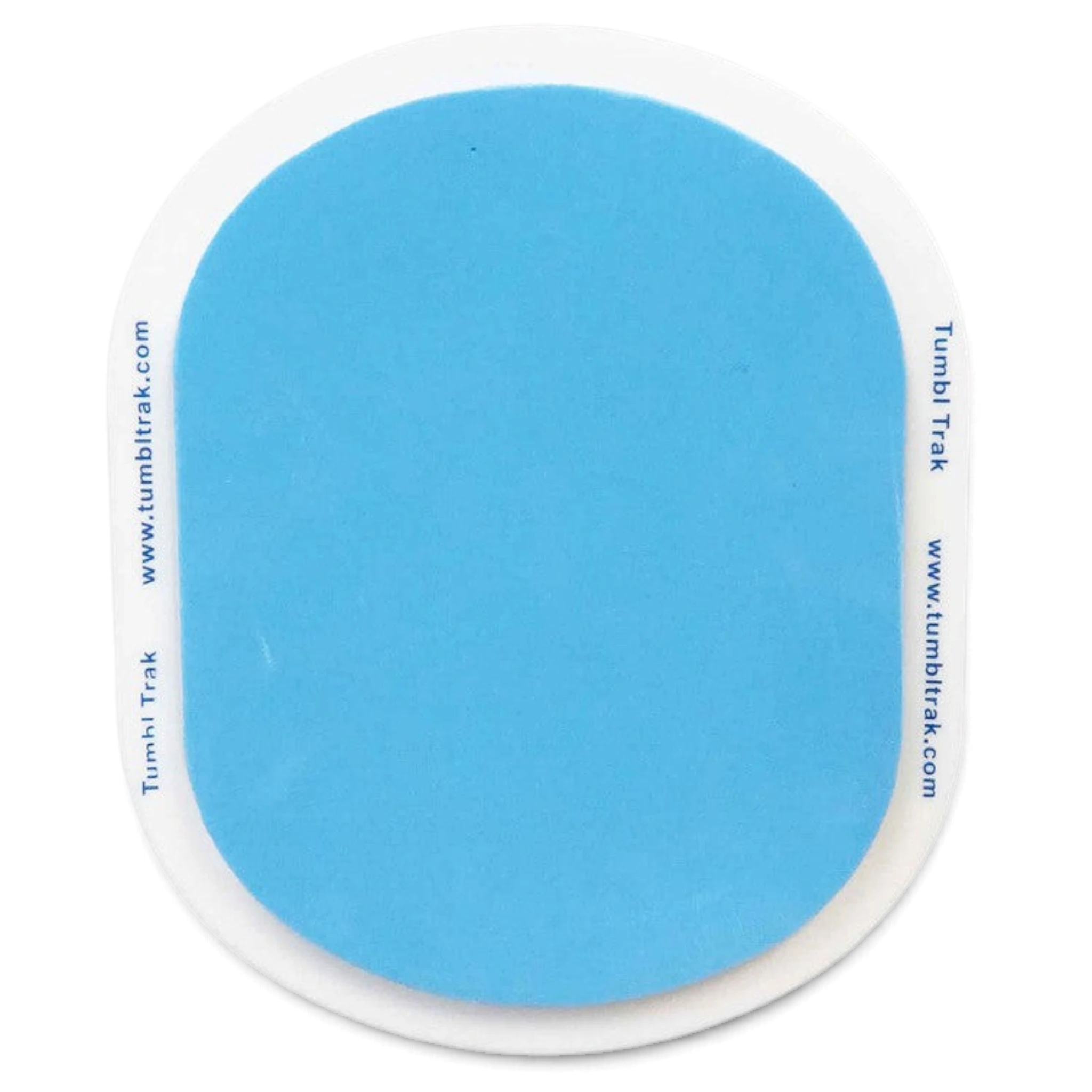 UK Gym Pits conditioning slider with a blue foam top and white base for flexibility and core exercises