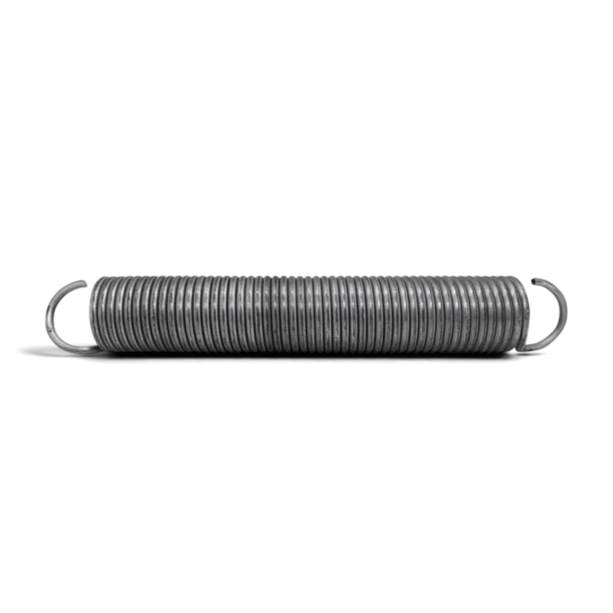 UK Gym Pits high tensile steel replacement spring for double mini trampolines on a black background