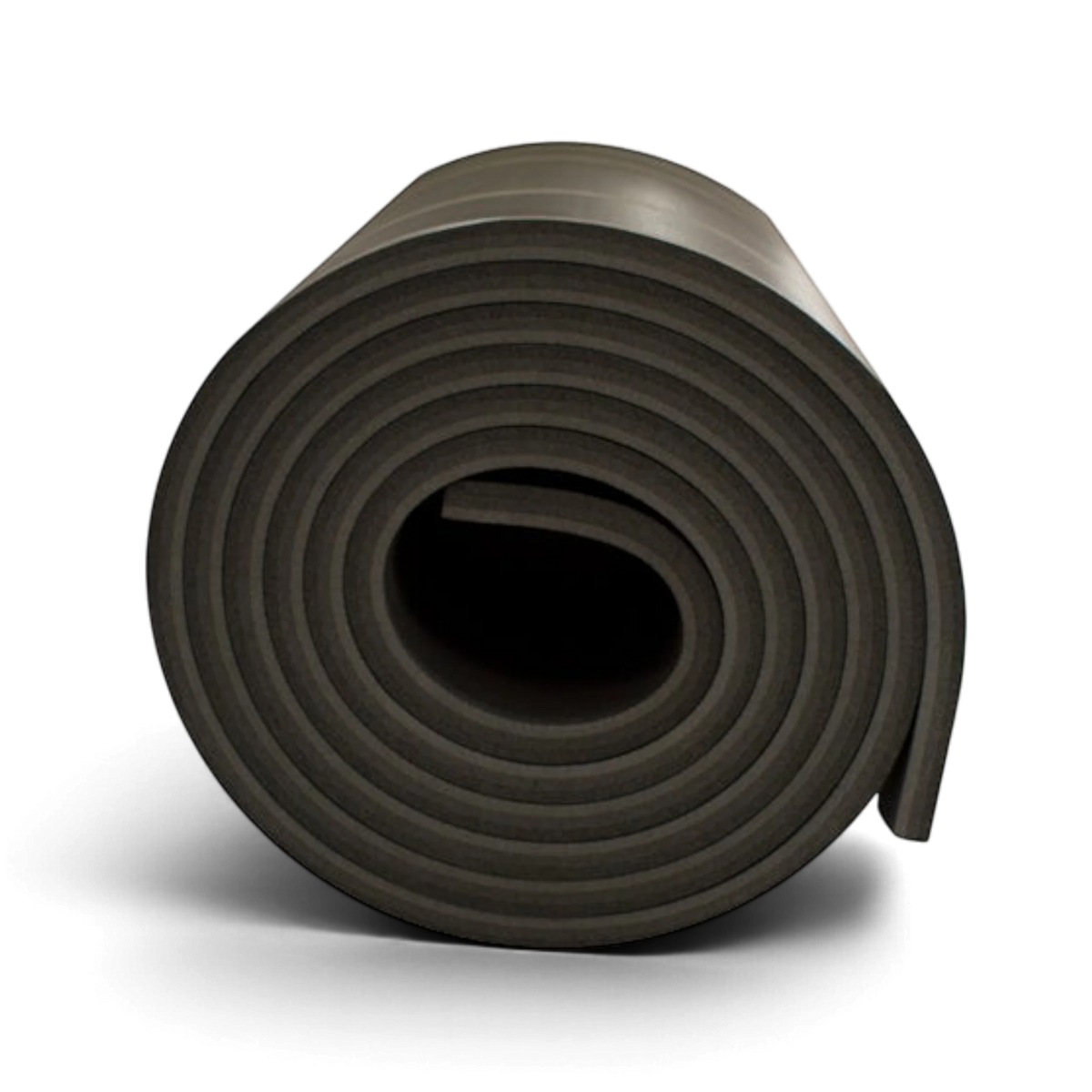 UK Gym Pits Fast Foam roll for gymnastics and cheerleading sprung floors, made of 2cm thick grey polyethylene foam.