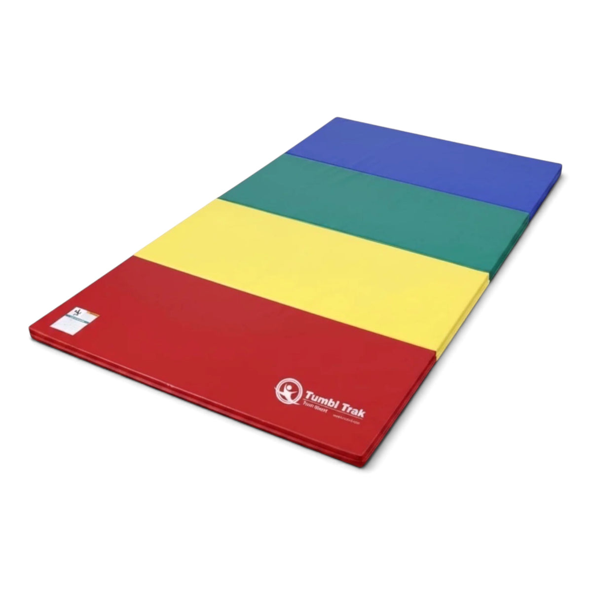 UK Gym Pits multi-coloured foldable tumbling mat made of durable vinyl for gymnastics and exercise training
