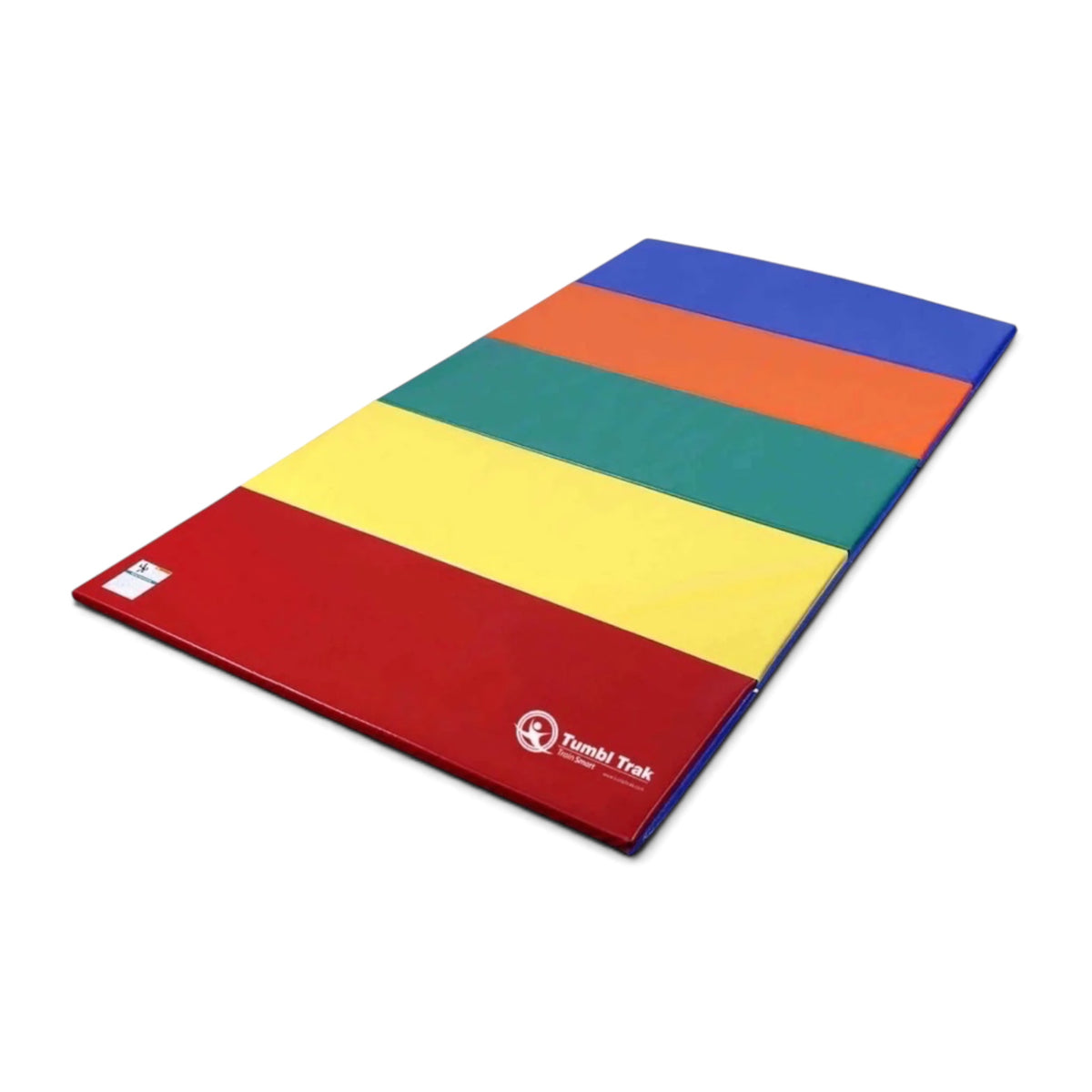 UK Gym Pits multi-coloured foldable tumbling mat made of durable vinyl for gymnastics and exercise training