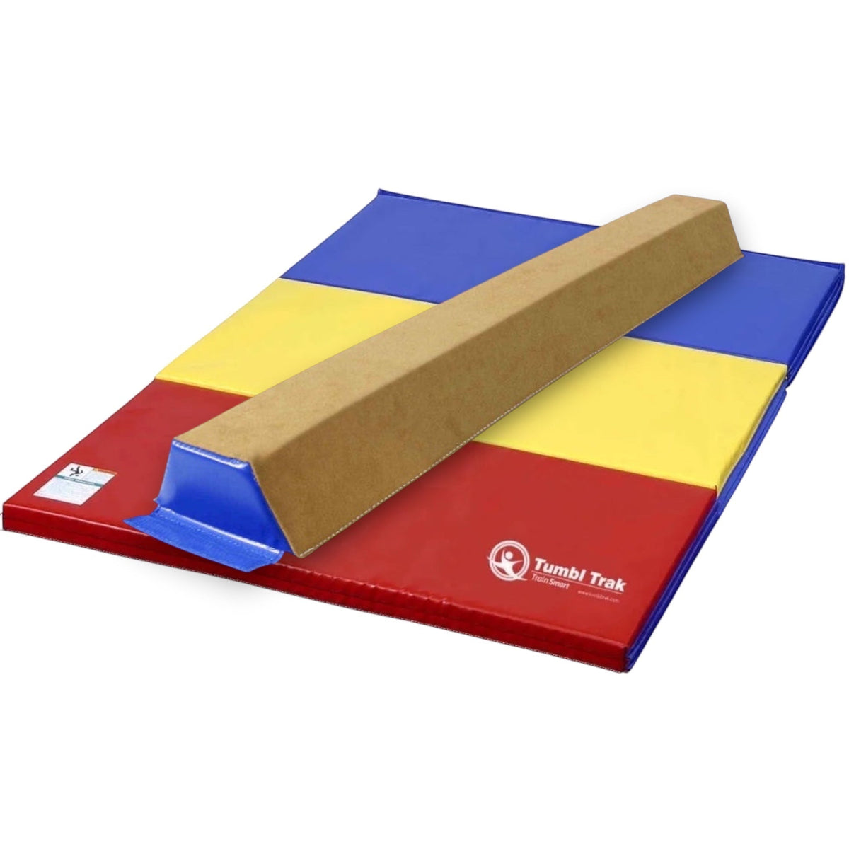 UK Gym Pits multi-coloured folding tumbling mat for gymnastics and exercise training
