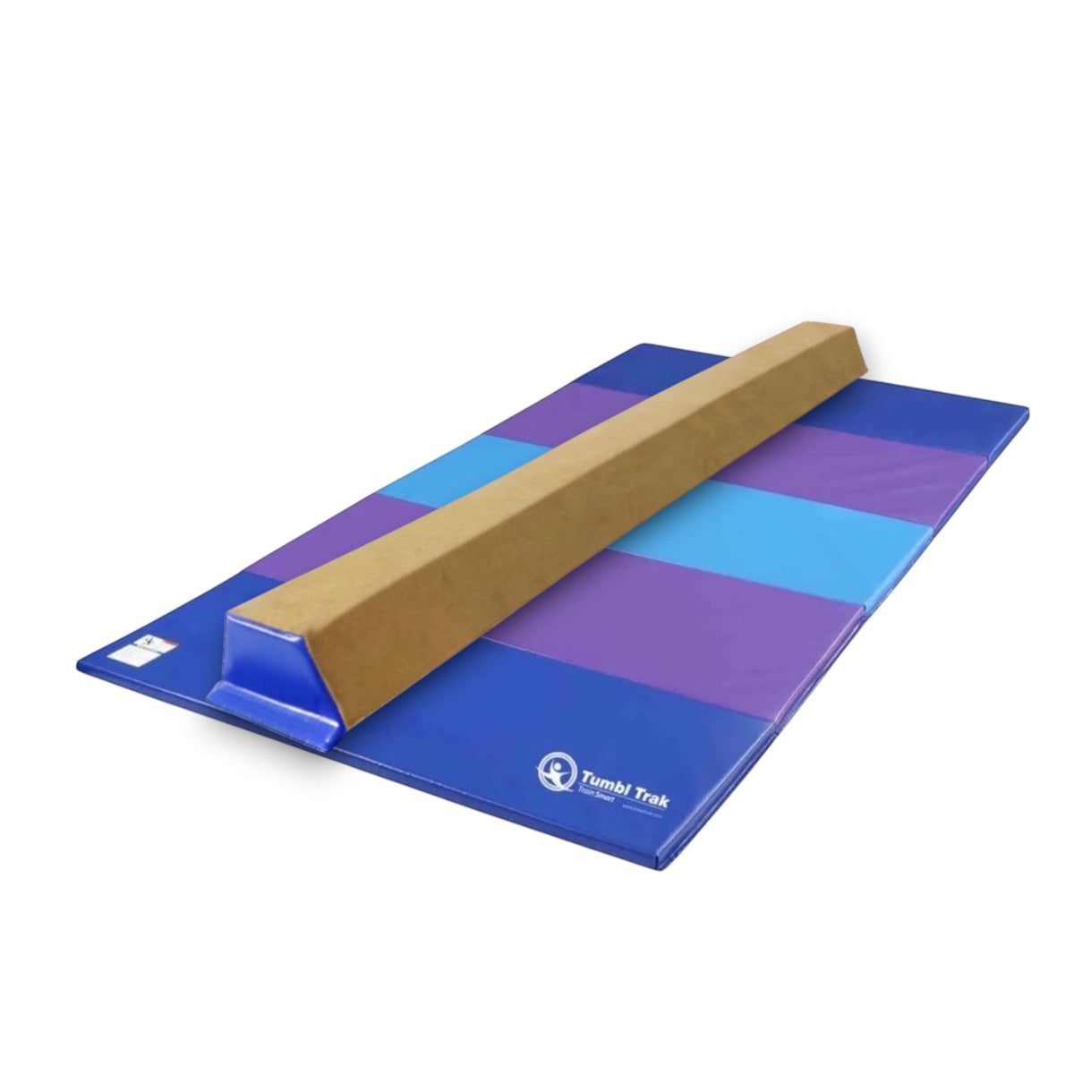 UK Gym Pits multi-coloured folding tumbling mat for gymnastics and exercise with durable vinyl surface
