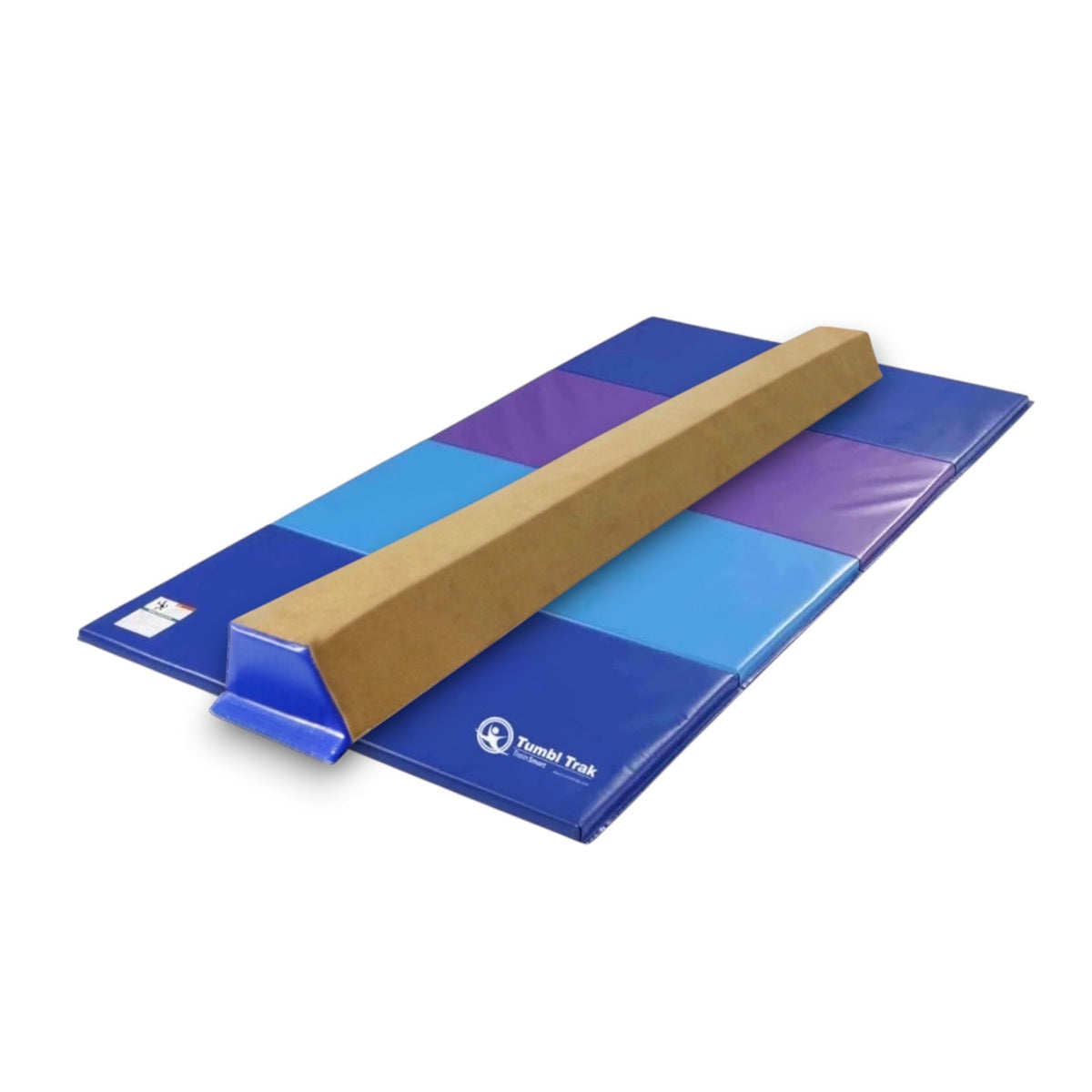 UK Gym Pits multi-coloured folding tumbling mat for gymnastics and exercise training
