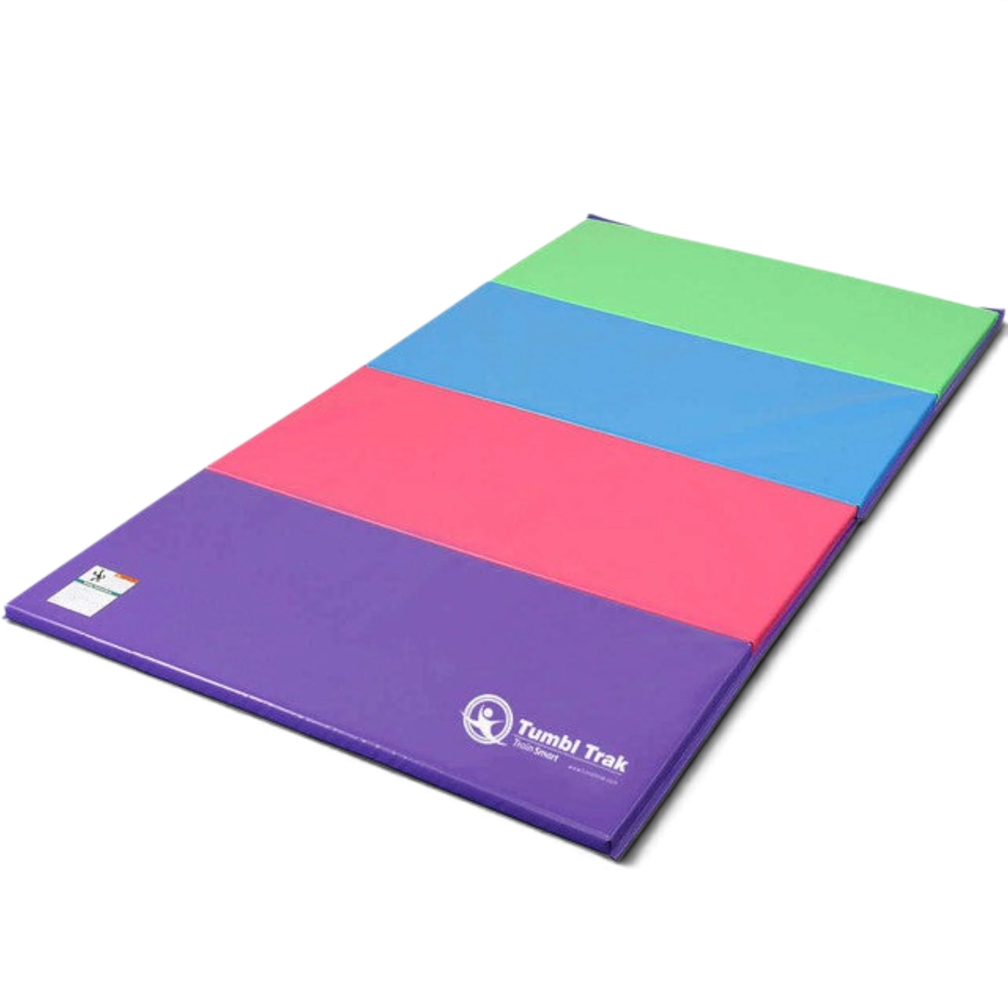 UK Gym Pits multi-coloured folding tumbling mat for gymnastics and home exercise training
