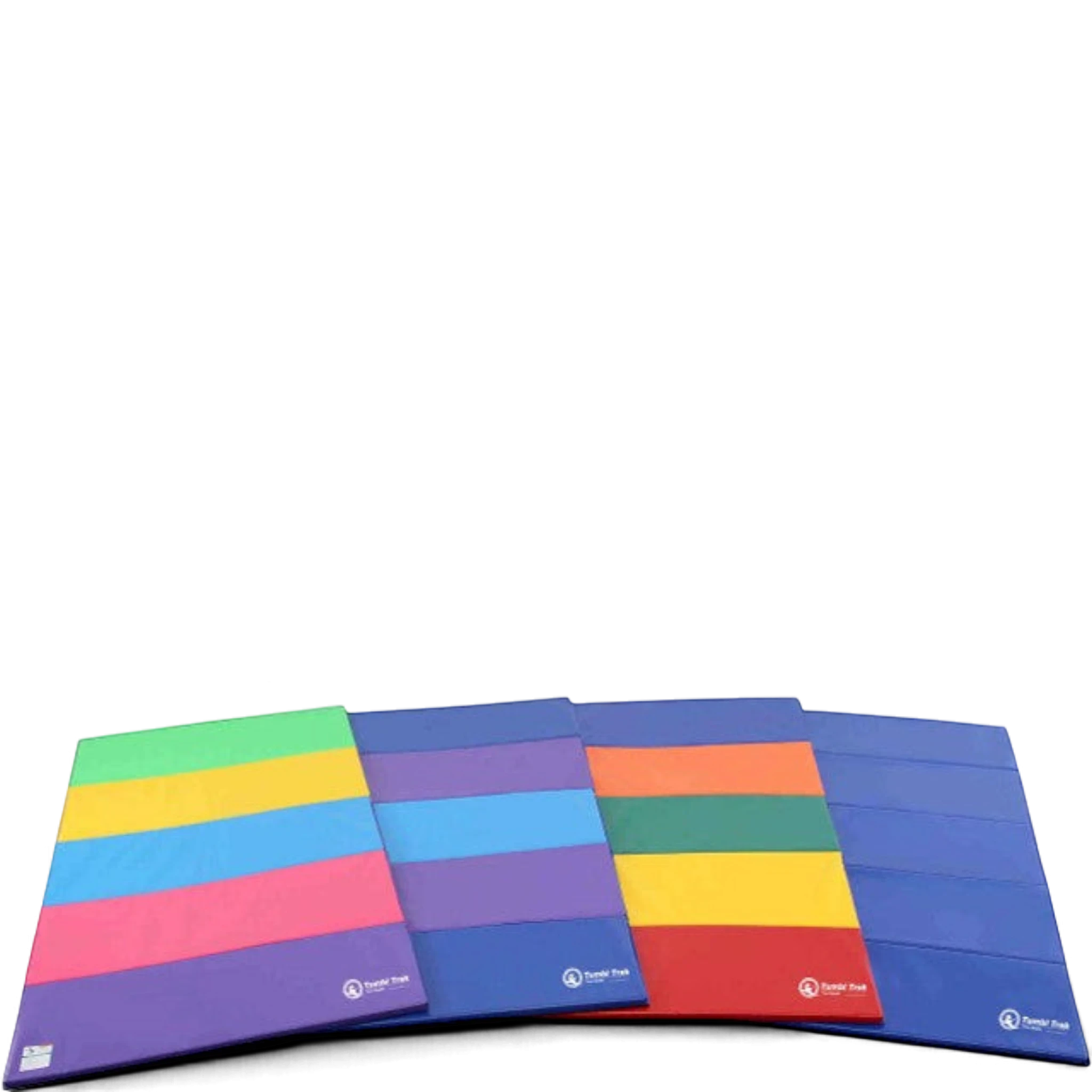 UK Gym Pits folding gymnastics tumbling mats in various bright colours and sizes for home or gym training