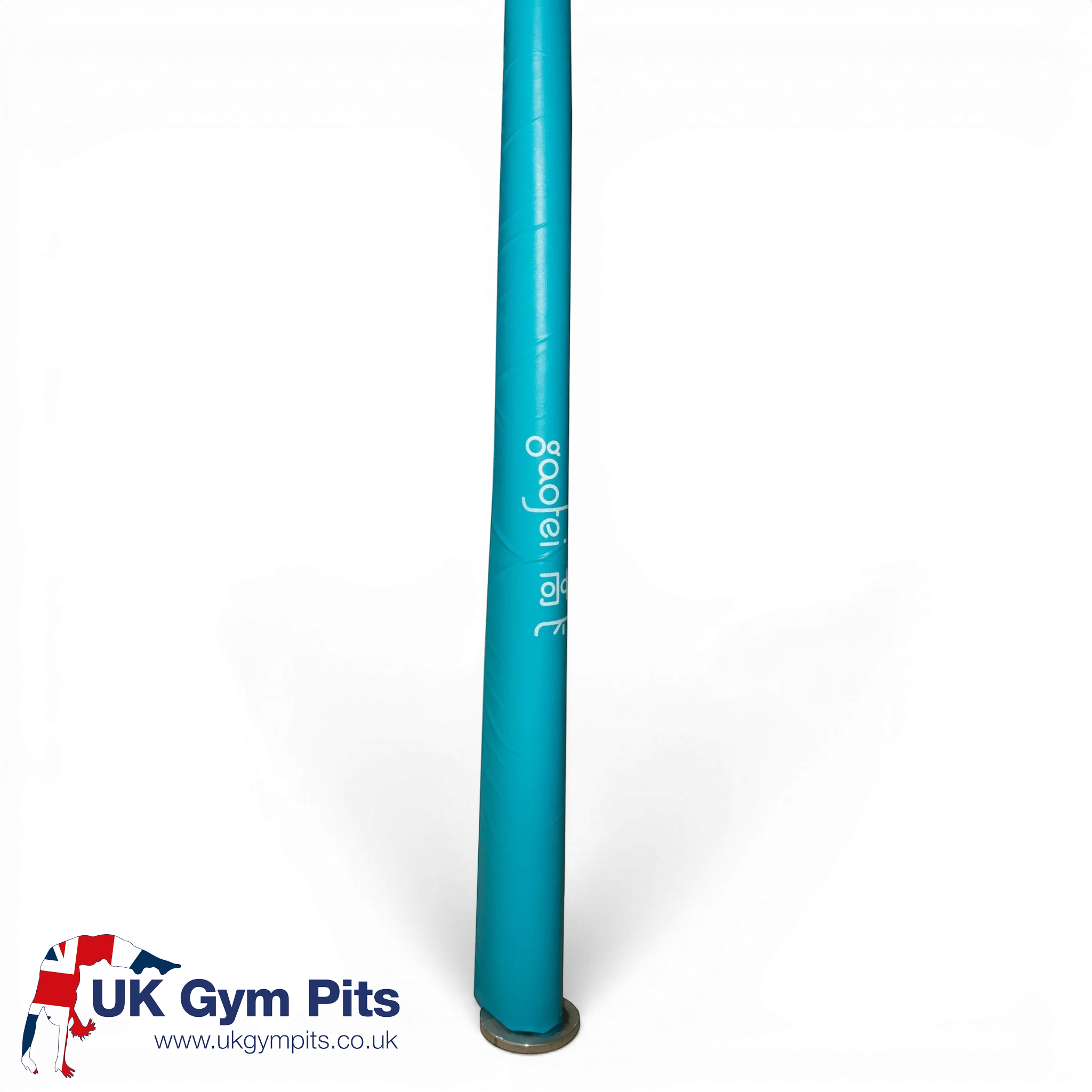 UK Gym Pits Gaofei blue PVC vinyl safety padding for gymnastics ring frame posts with Velcro closure