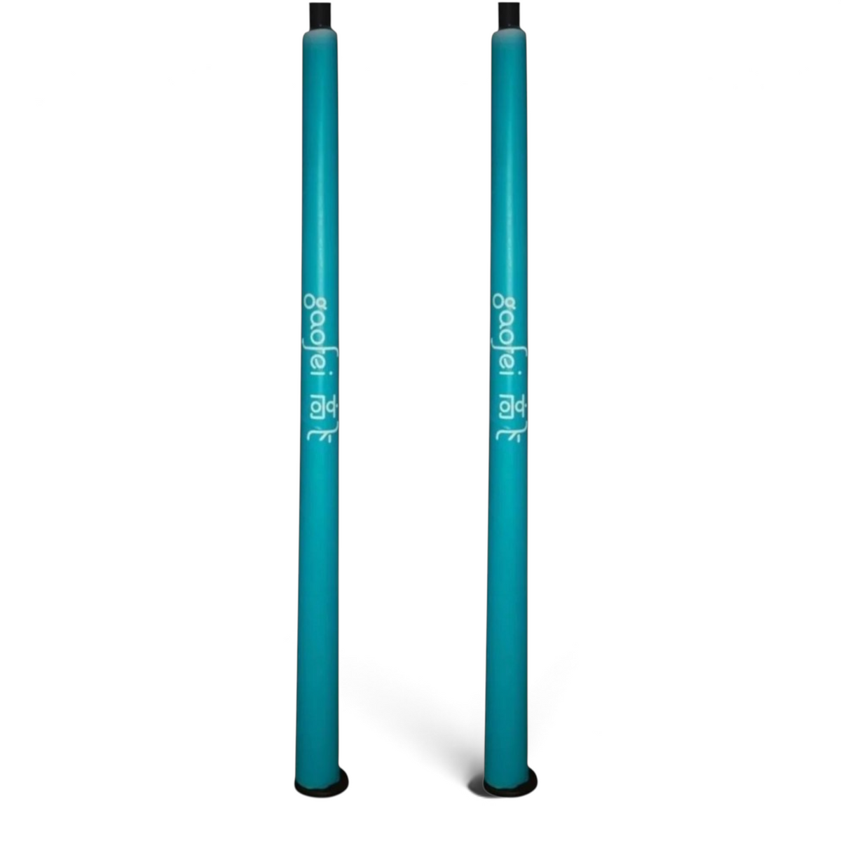 UK Gym Pits Gaofei high bar post safety padding in teal PVC vinyl with high-density foam for gymnastics equipment