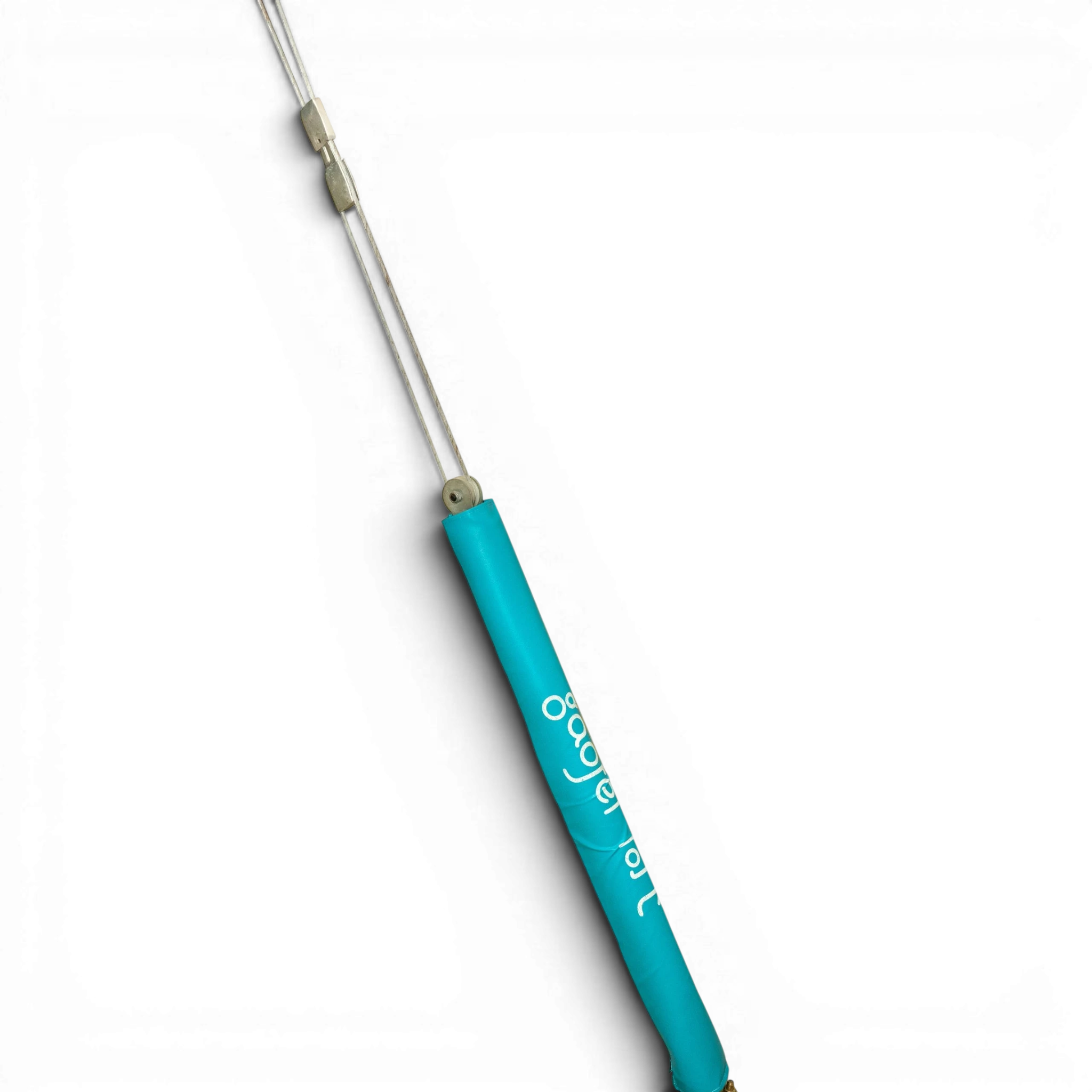 UK Gym Pits Gaofei gymnastics high bar blue protective padding with tension cable system