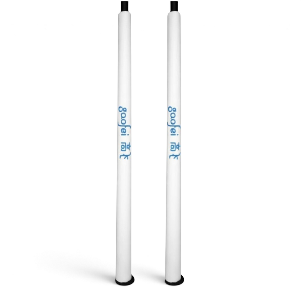 UK Gym Pits Gaofei high bar post safety padding in white with high-density foam and durable PVC vinyl exterior