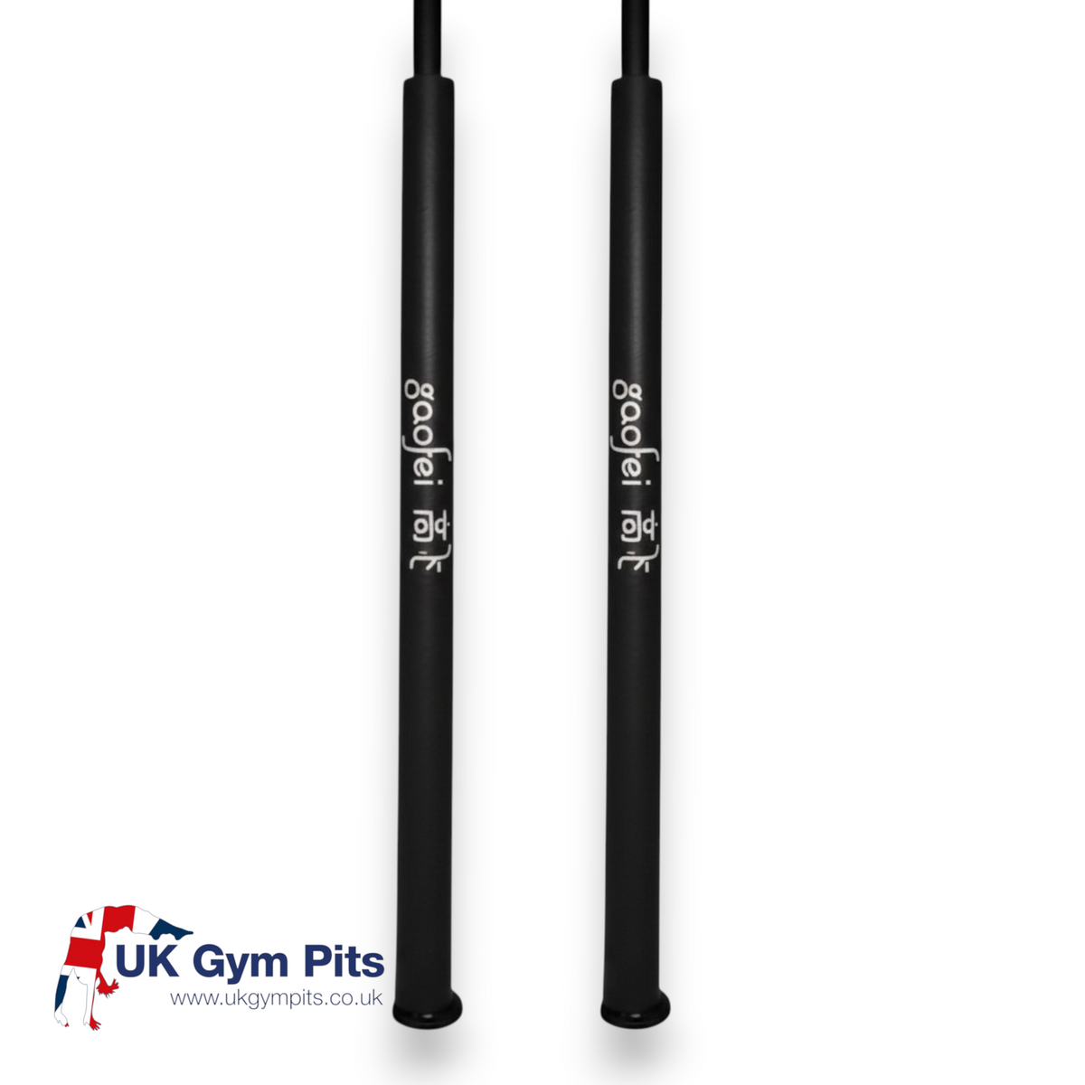 UK Gym Pits Gaofei high bar post safety padding in black PVC vinyl with high-density foam core for gymnastics