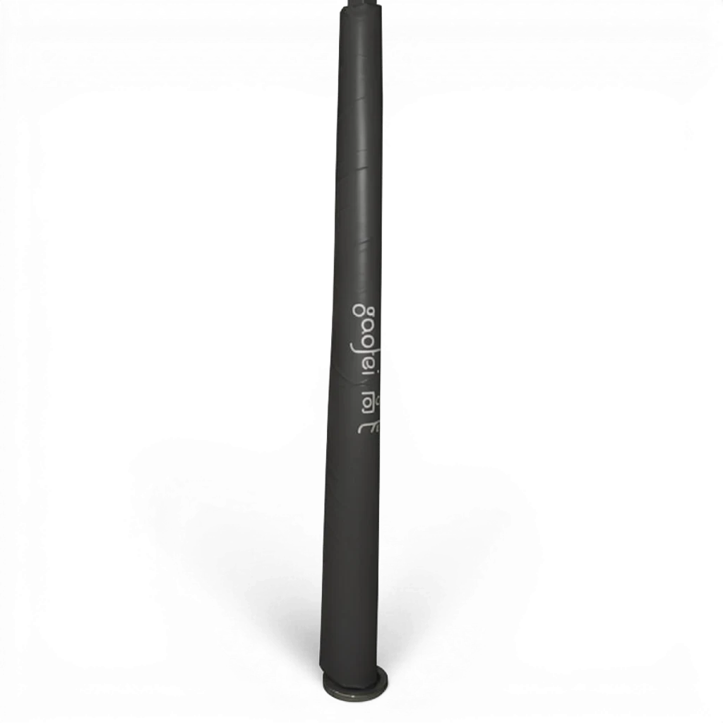 UK Gym Pits Gaofei high bar post safety padding in black with high-density foam and durable PVC vinyl exterior.