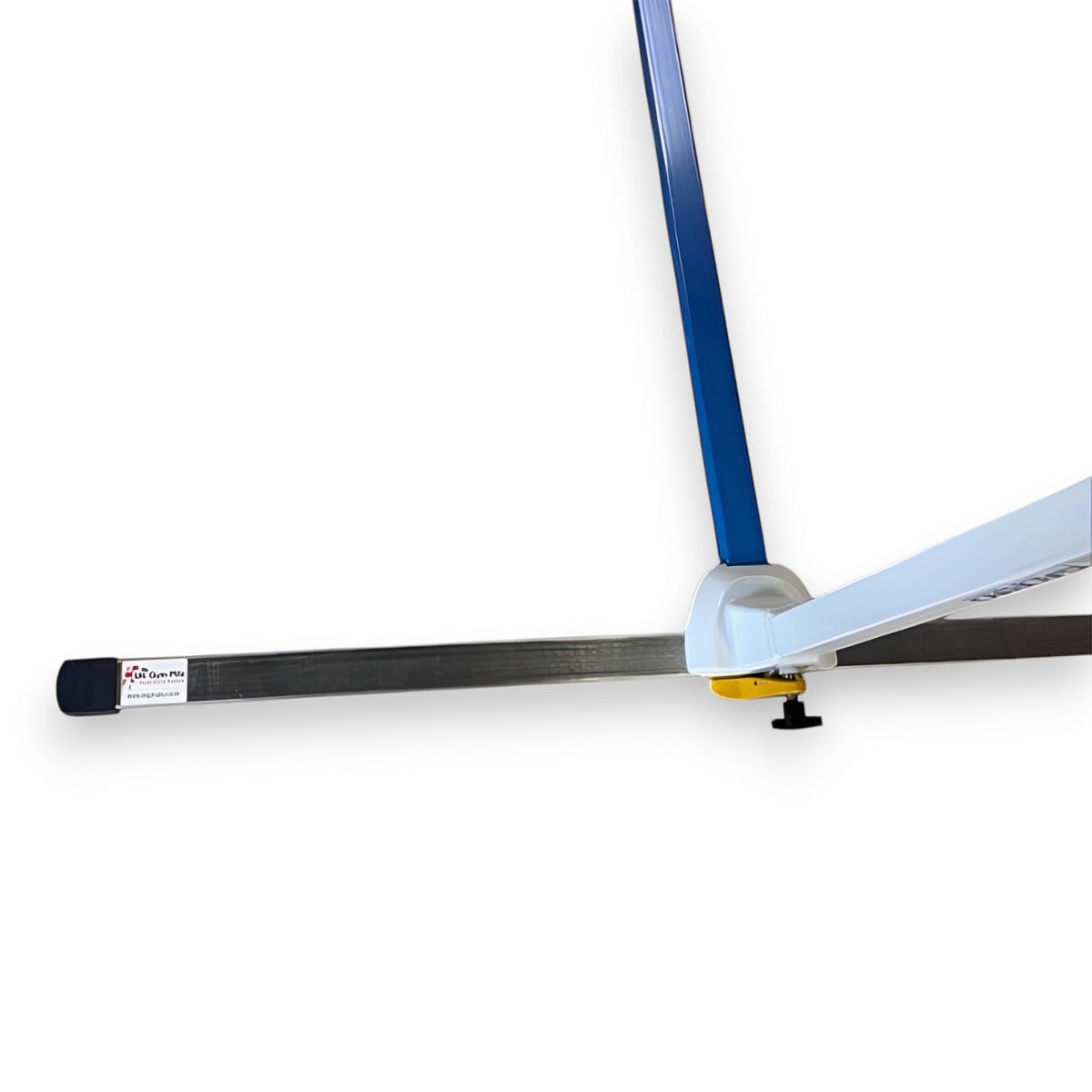 UK Gym Pits Gaofei mini high bar base with white and blue steel frame and anti-slip rubber feet